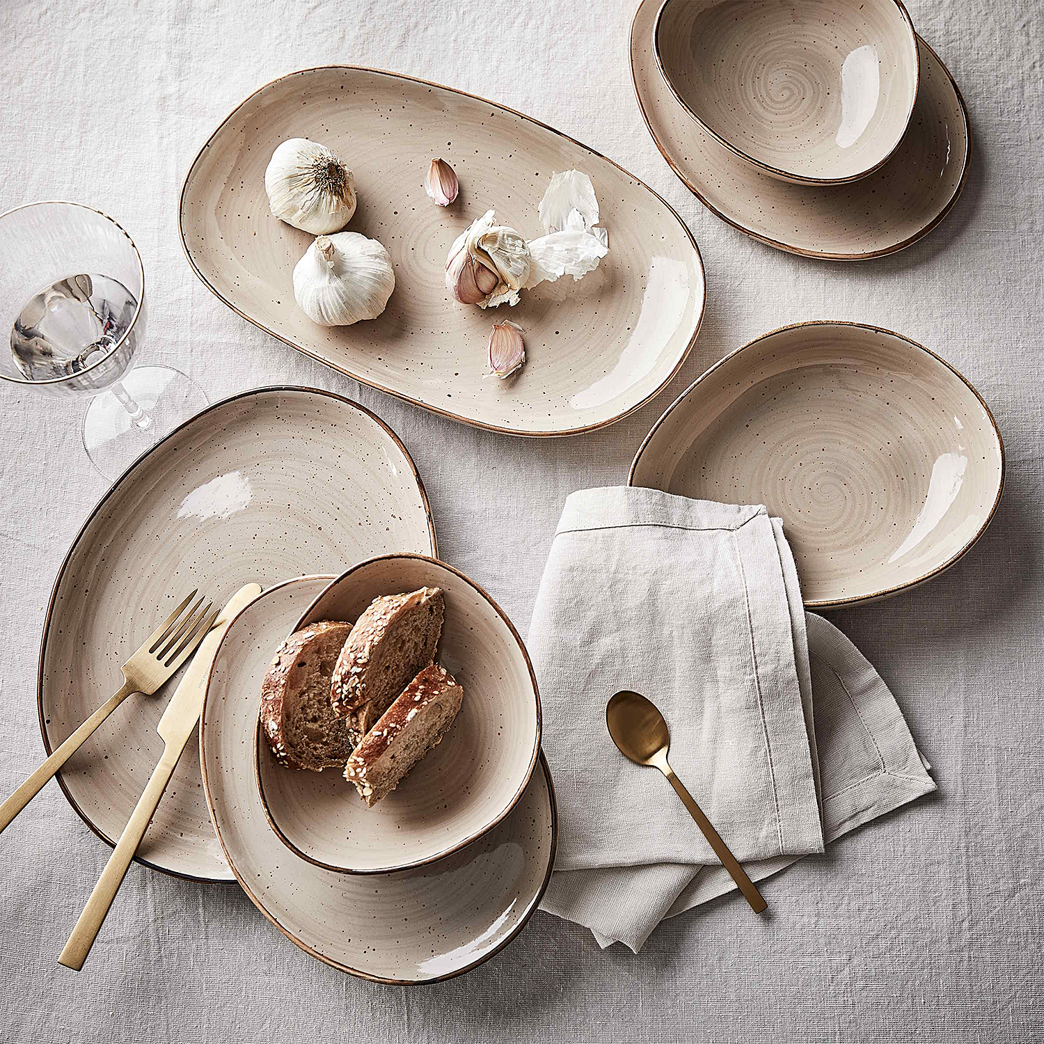 RIGA servet in 42x42 cm, natur