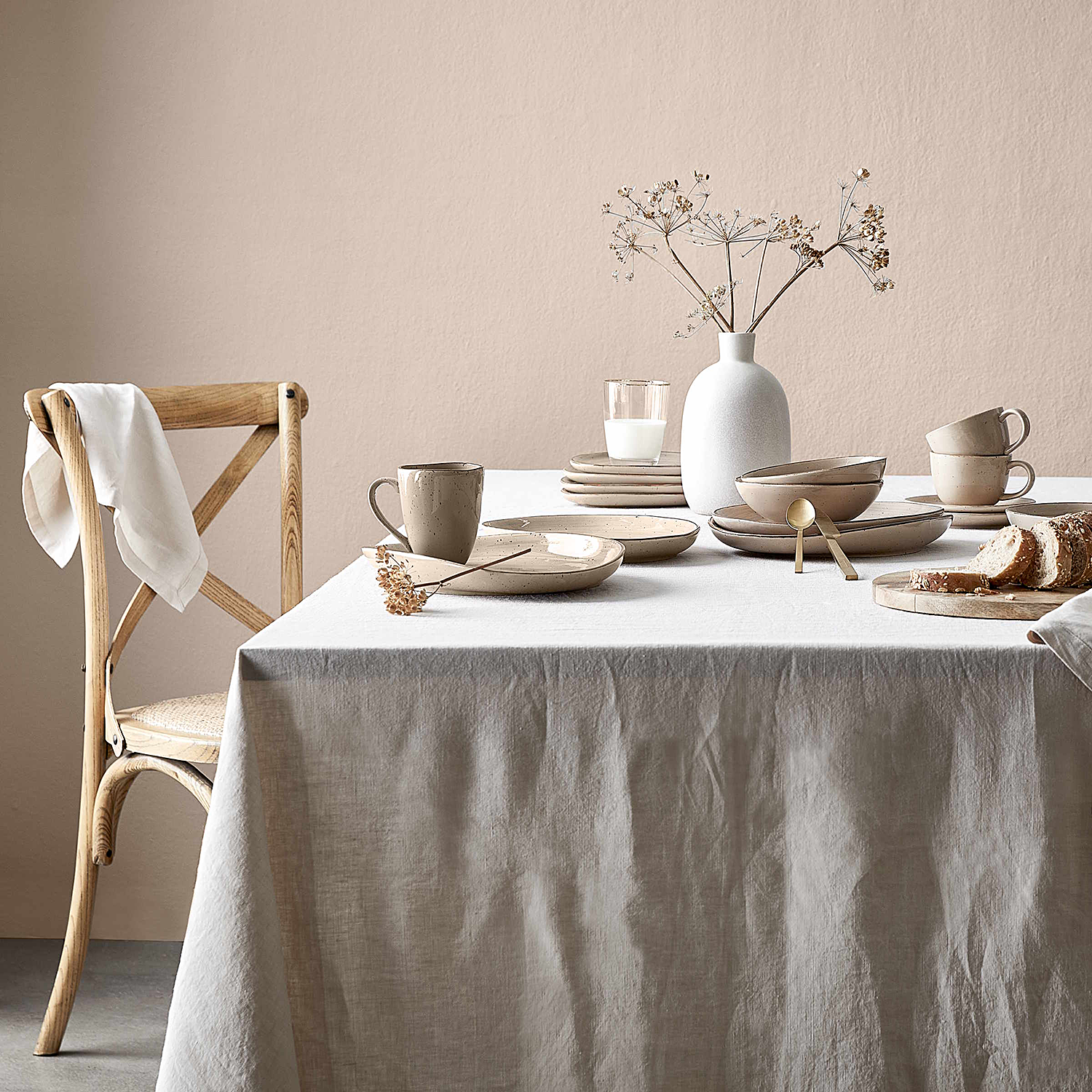 RIGA servet in 42x42 cm, natur