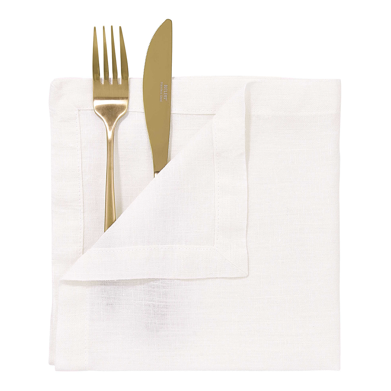 RIGA servet in 42x42 cm, alb