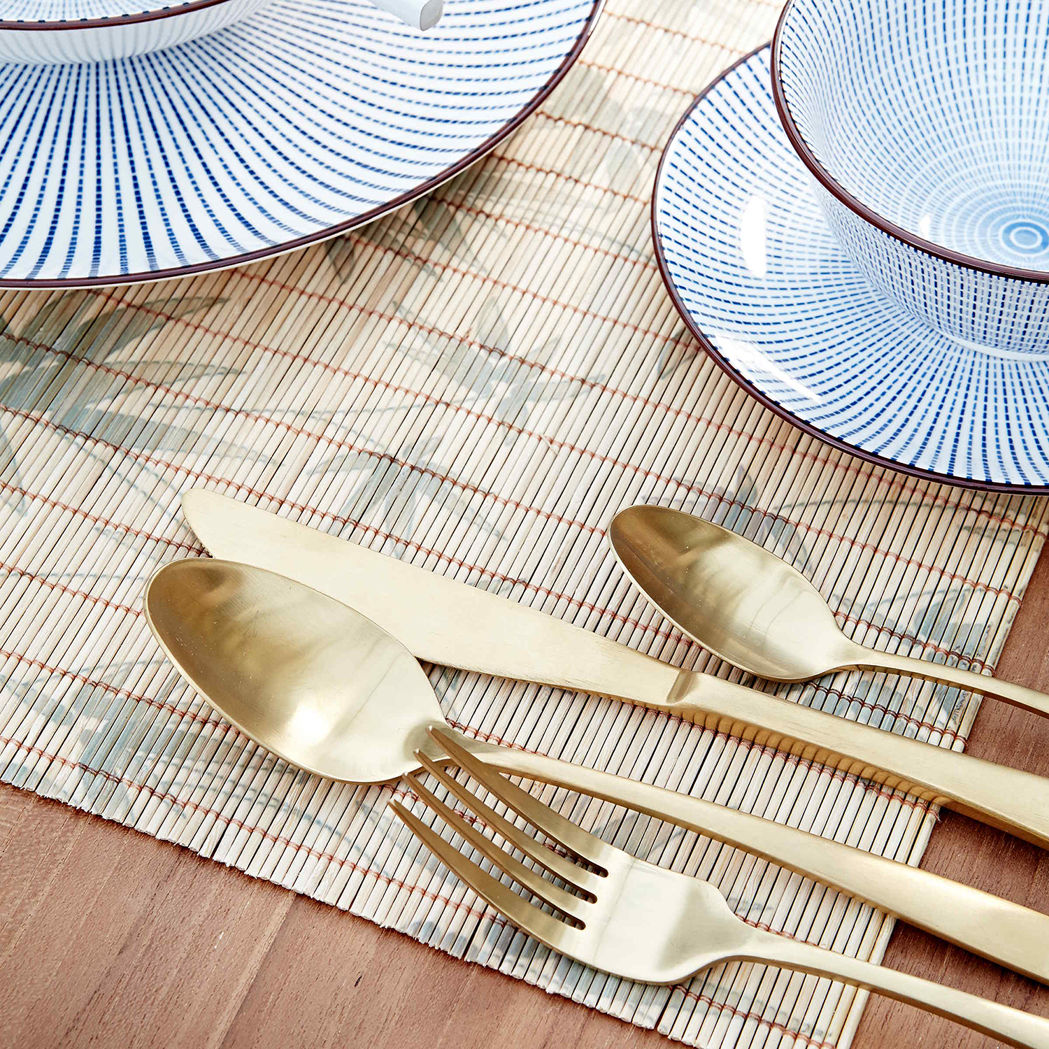 KINGS set tacamuri 4 piese, auriu mat