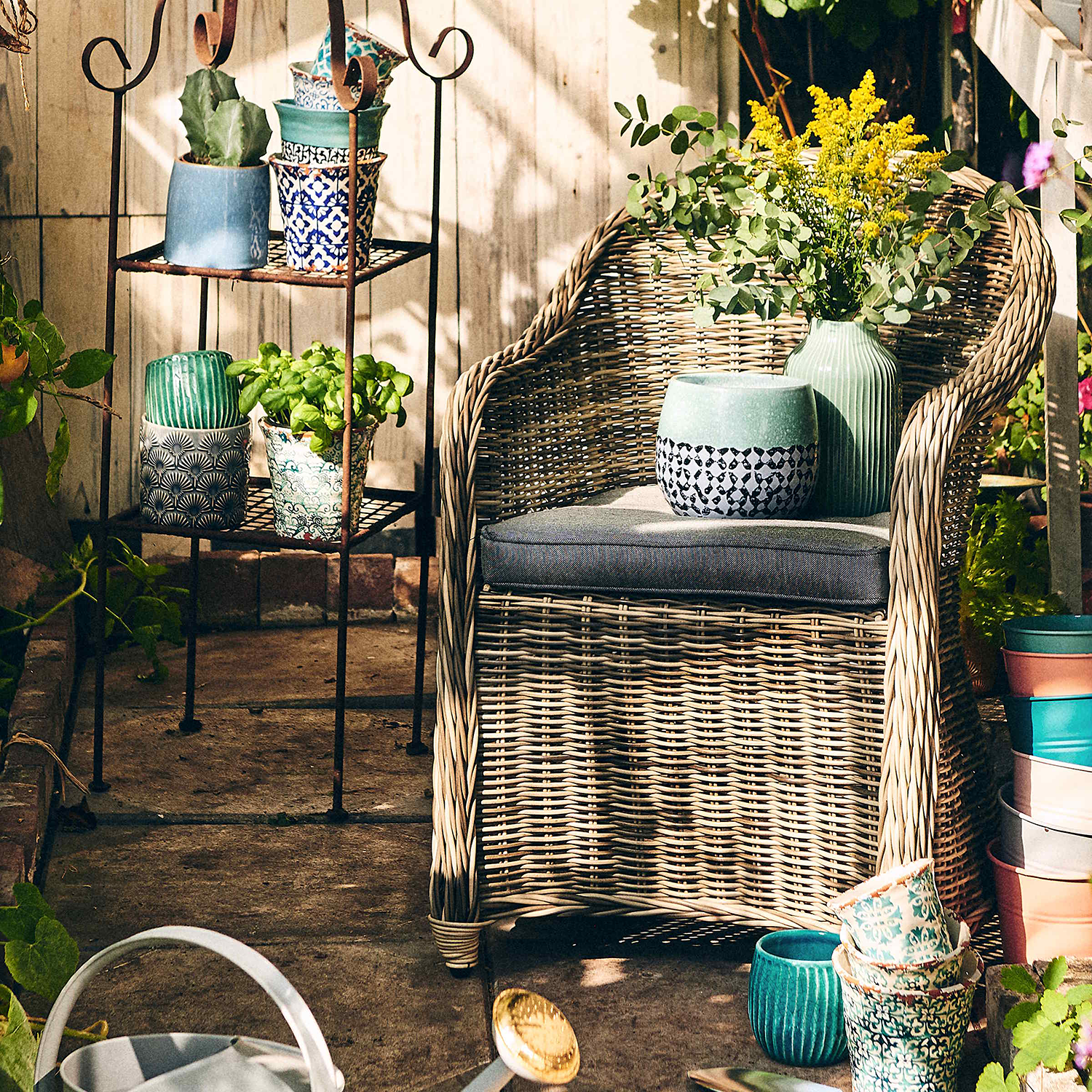 HANAMI vaza ceramica jad 23cm