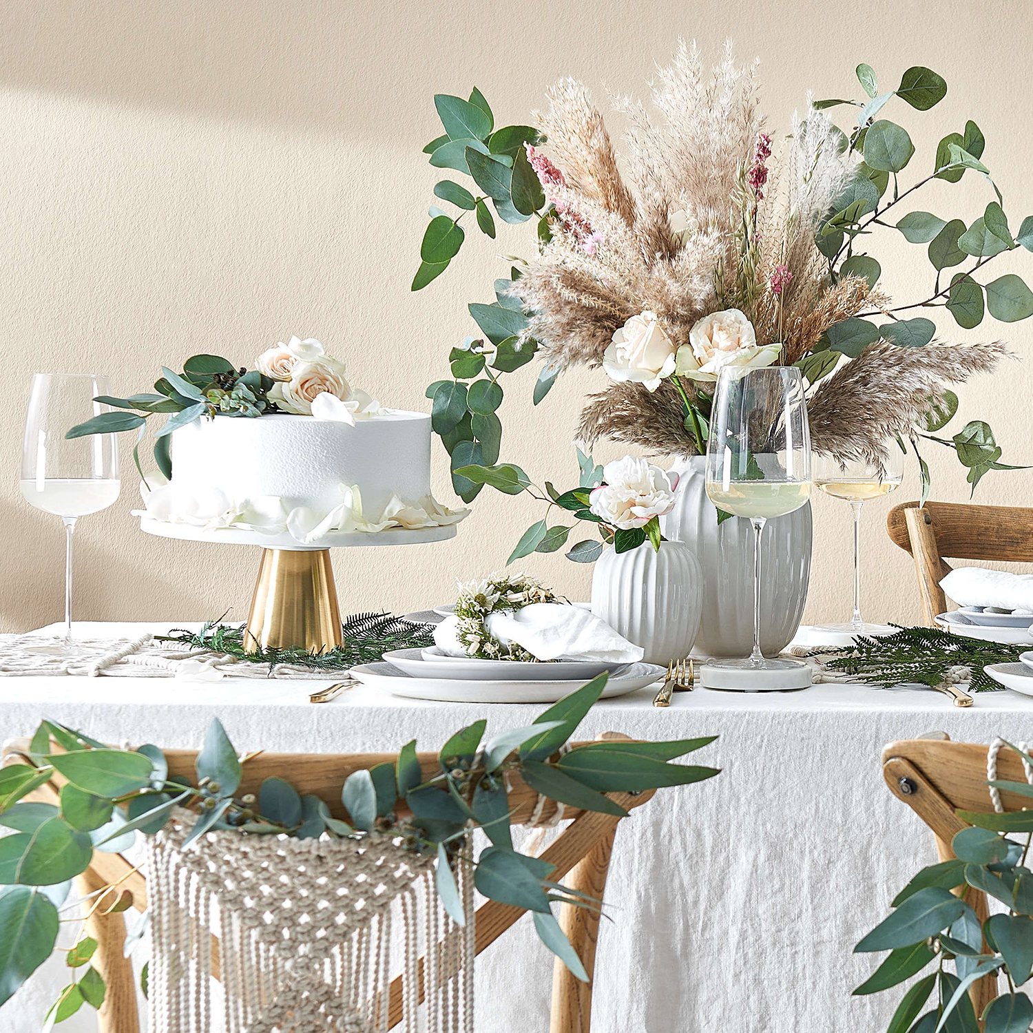 LIV vaza ceramica Ø16,5 H20cm, alb