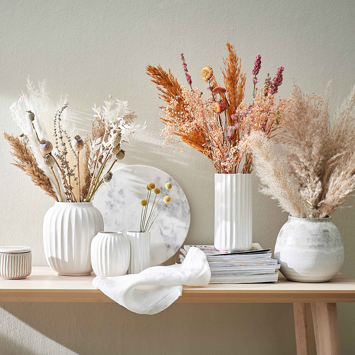 LIV vaza ceramica Ø10 H12,5cm, alb