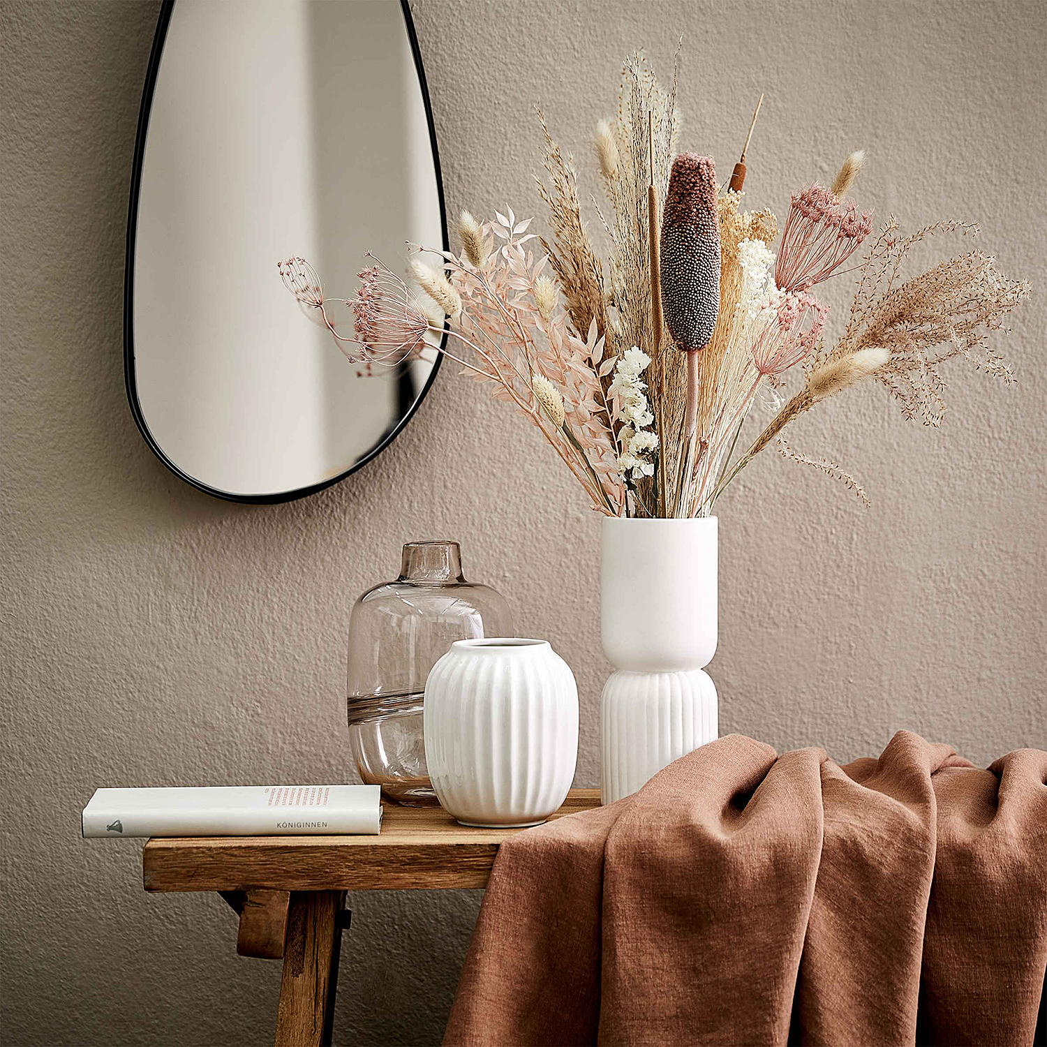 LIV vaza ceramica Ø10 H12,5cm, alb