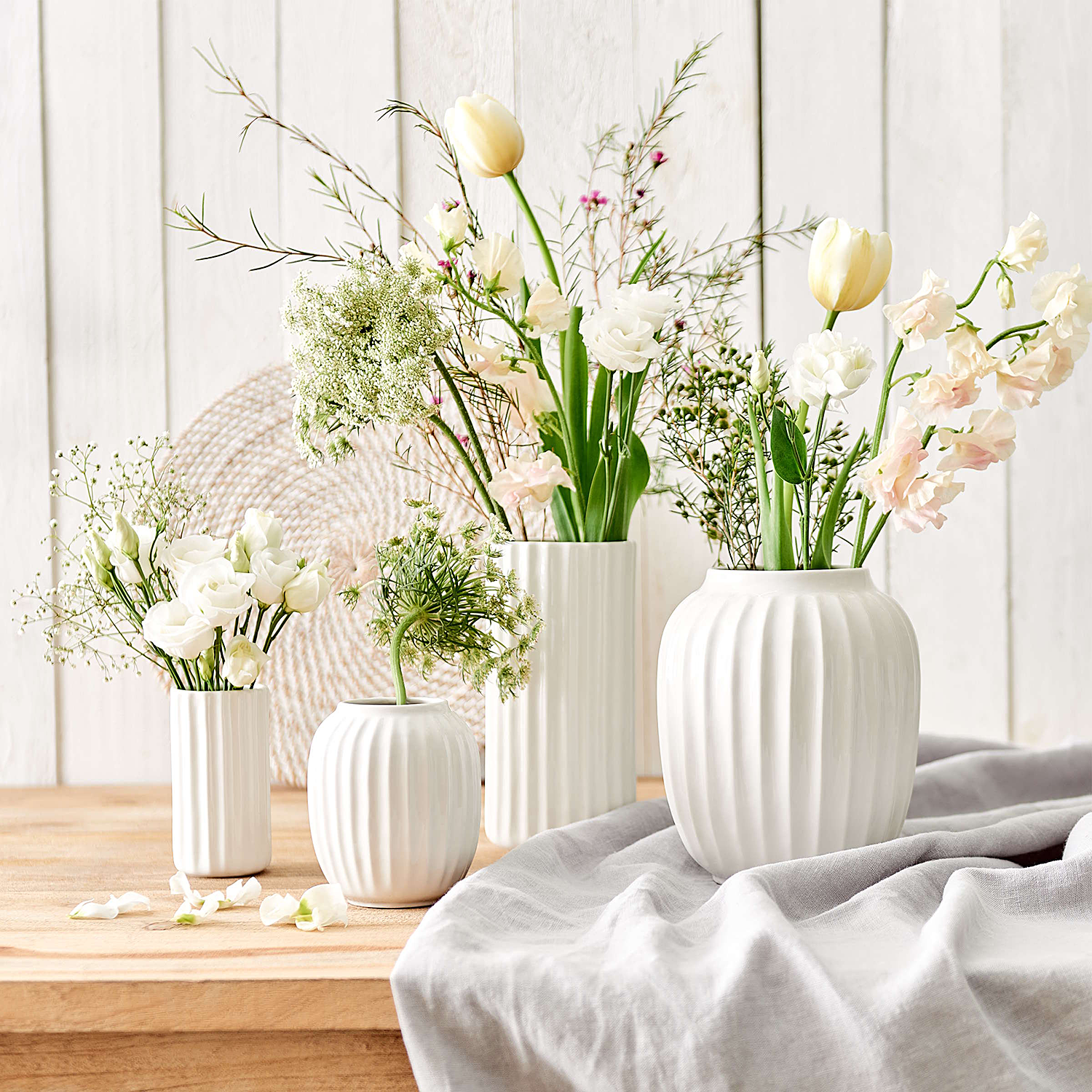 LIV vaza ceramica Ø10 H12,5cm, alb