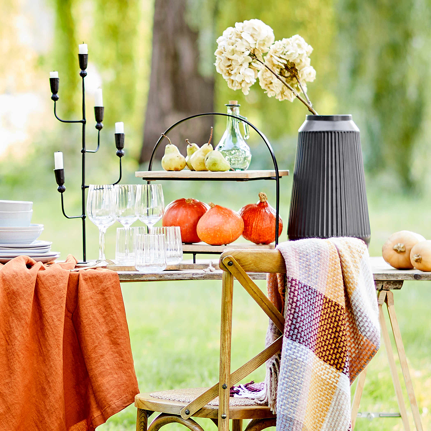 FINJA vaza ceramica 31,5cm, negru