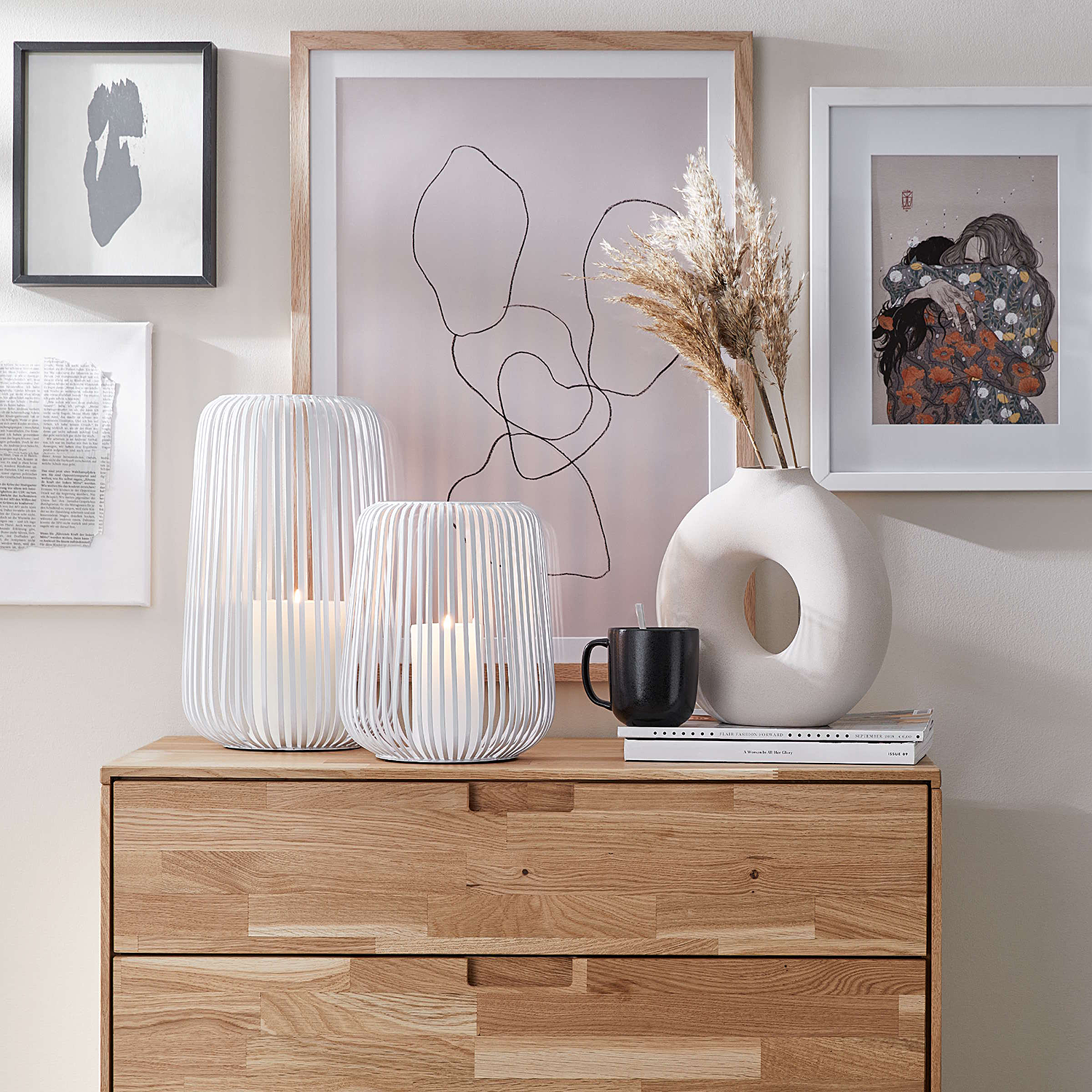 LOOP vaza ceramica rotunda | 25 cm