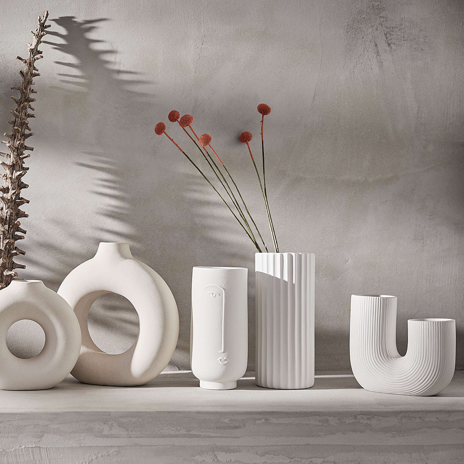 LOOP vaza ceramica rotunda | 25 cm