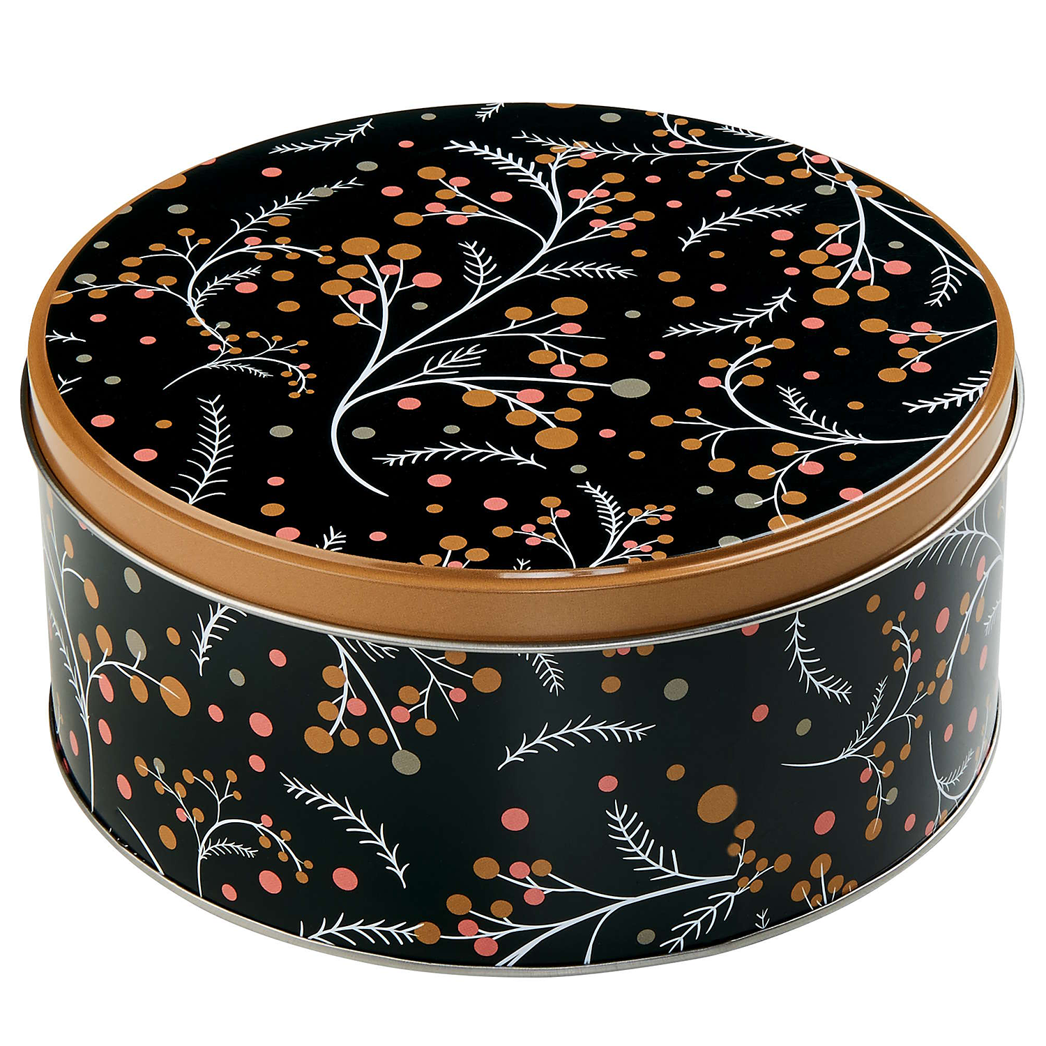 COOKIE JAR cutie metalica rotunda Berry Pine | mare