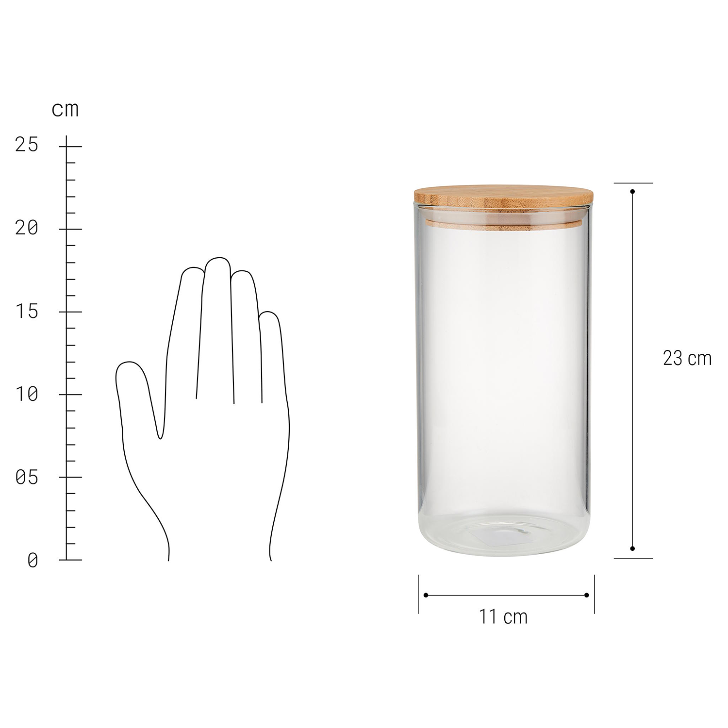 WOODLOCK recipient de sticla | 1750 ml