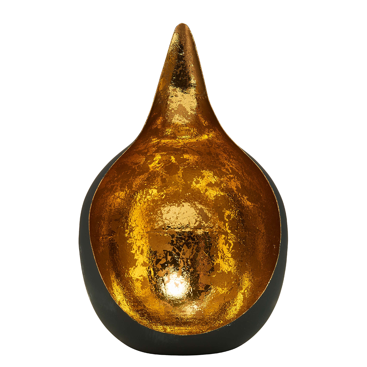 DELIGHT suport rotund pentru lumanari tip tealight negru | Ø20cm