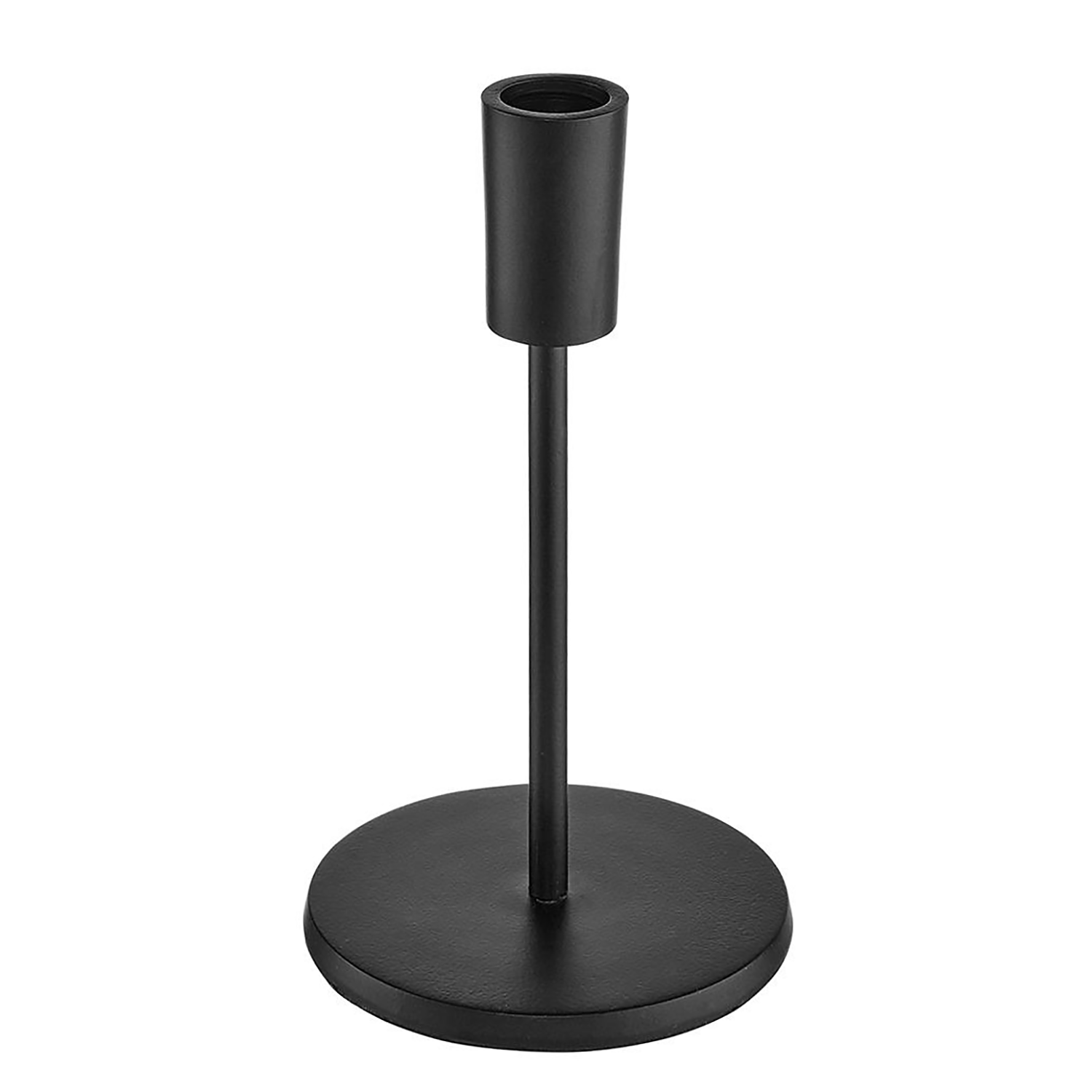 HIGHLIGHT suport pentru lumanari metalizat, negru 19 cm