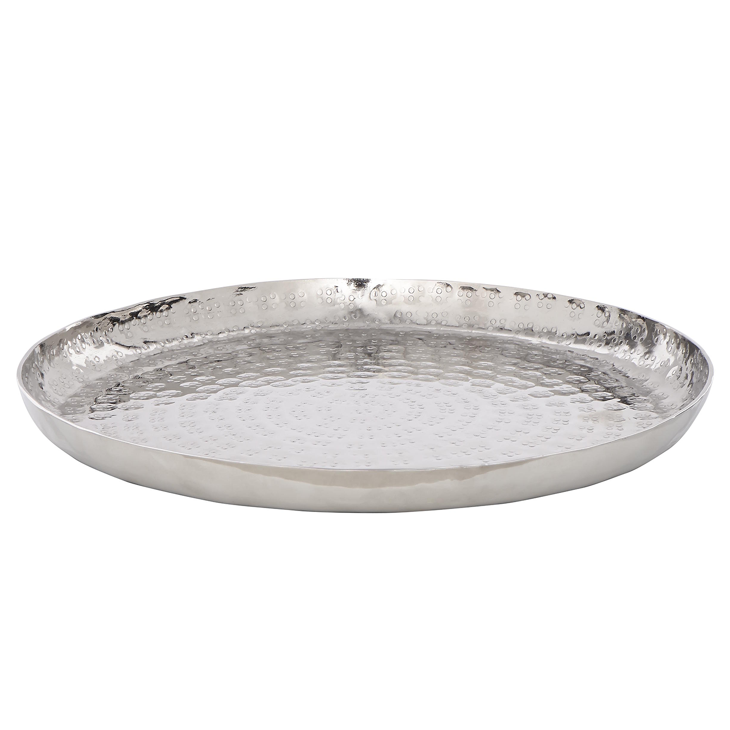 ORIENTAL LOUNGE platou decorativ argintiu Ø27 cm