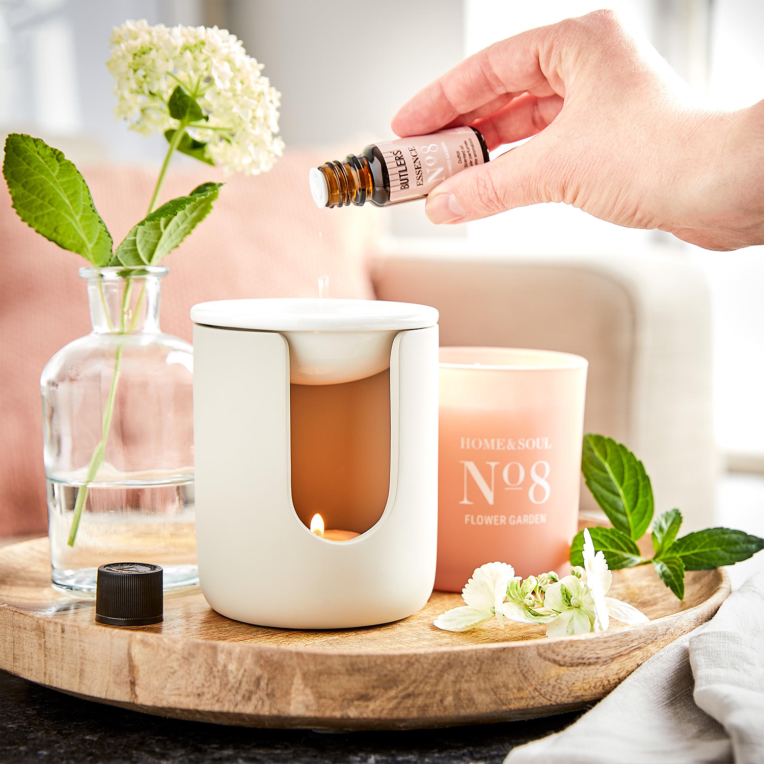 FOREST platou decorativ din lemn de mango, 30cm