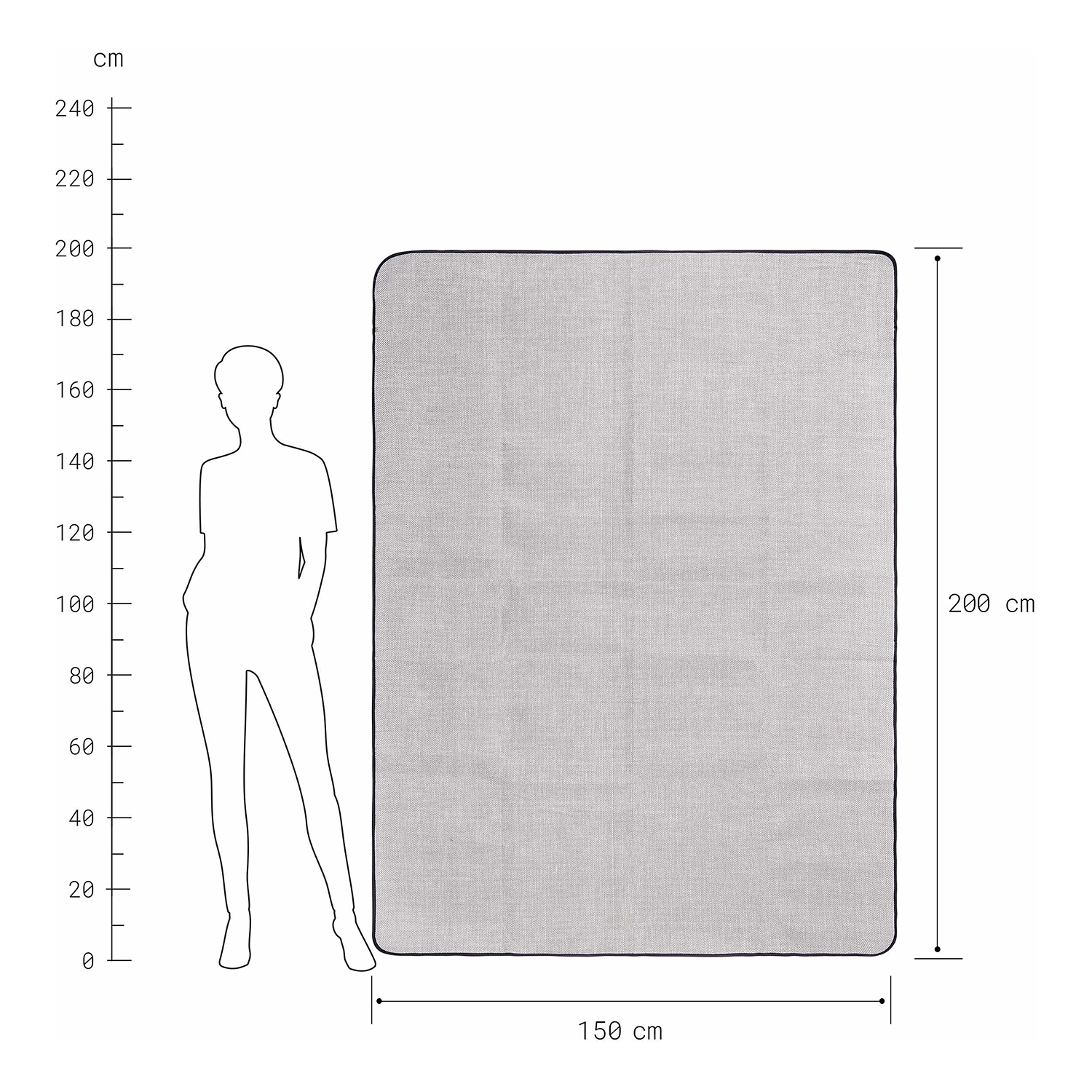 WANDERLUST patura de picnic, taupe