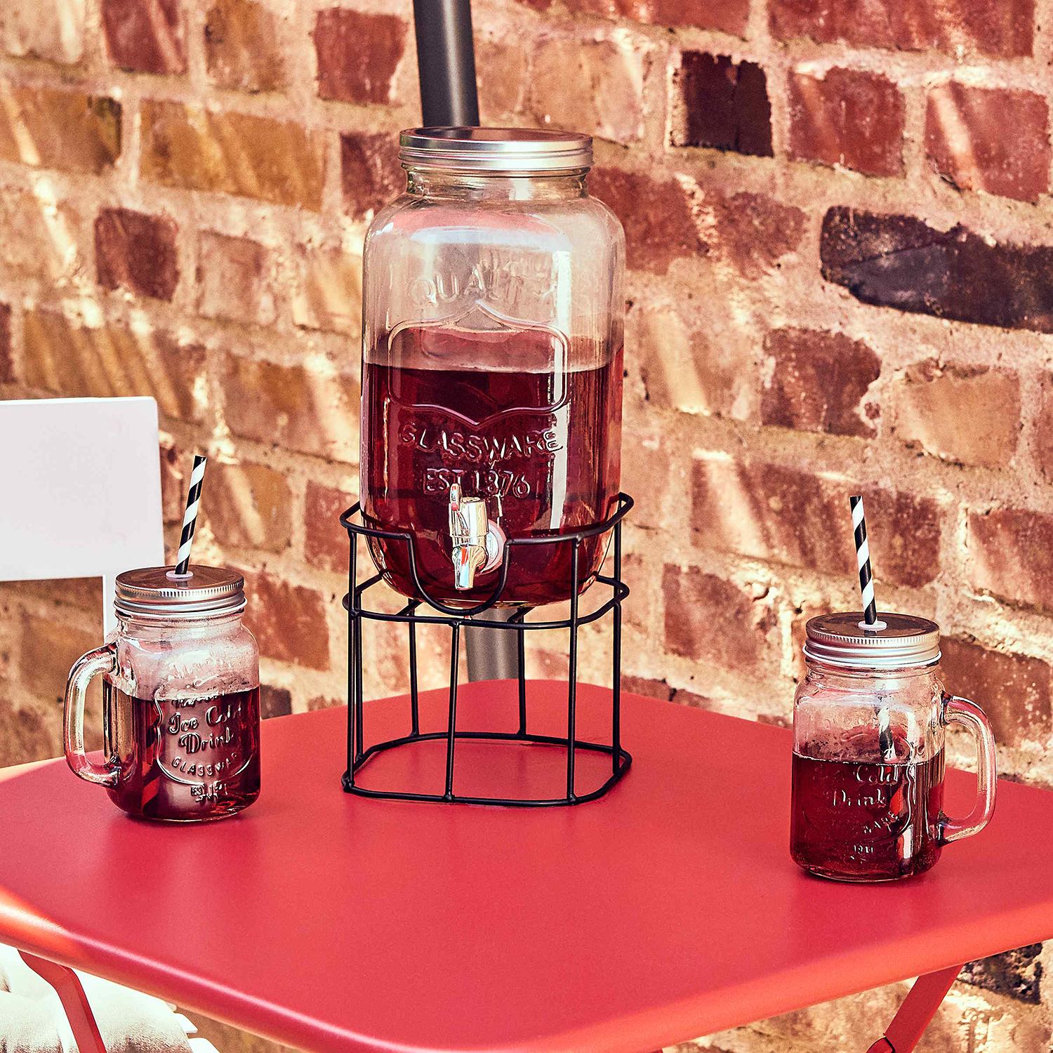 REFRESH suport metalic pentru dozator din sticla 3,5l