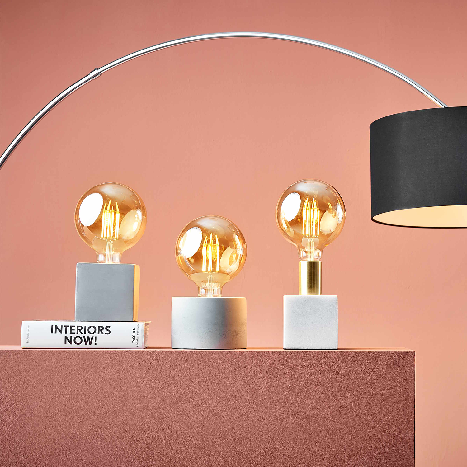 STILO lampa de masa cu baza de beton Ø13cm