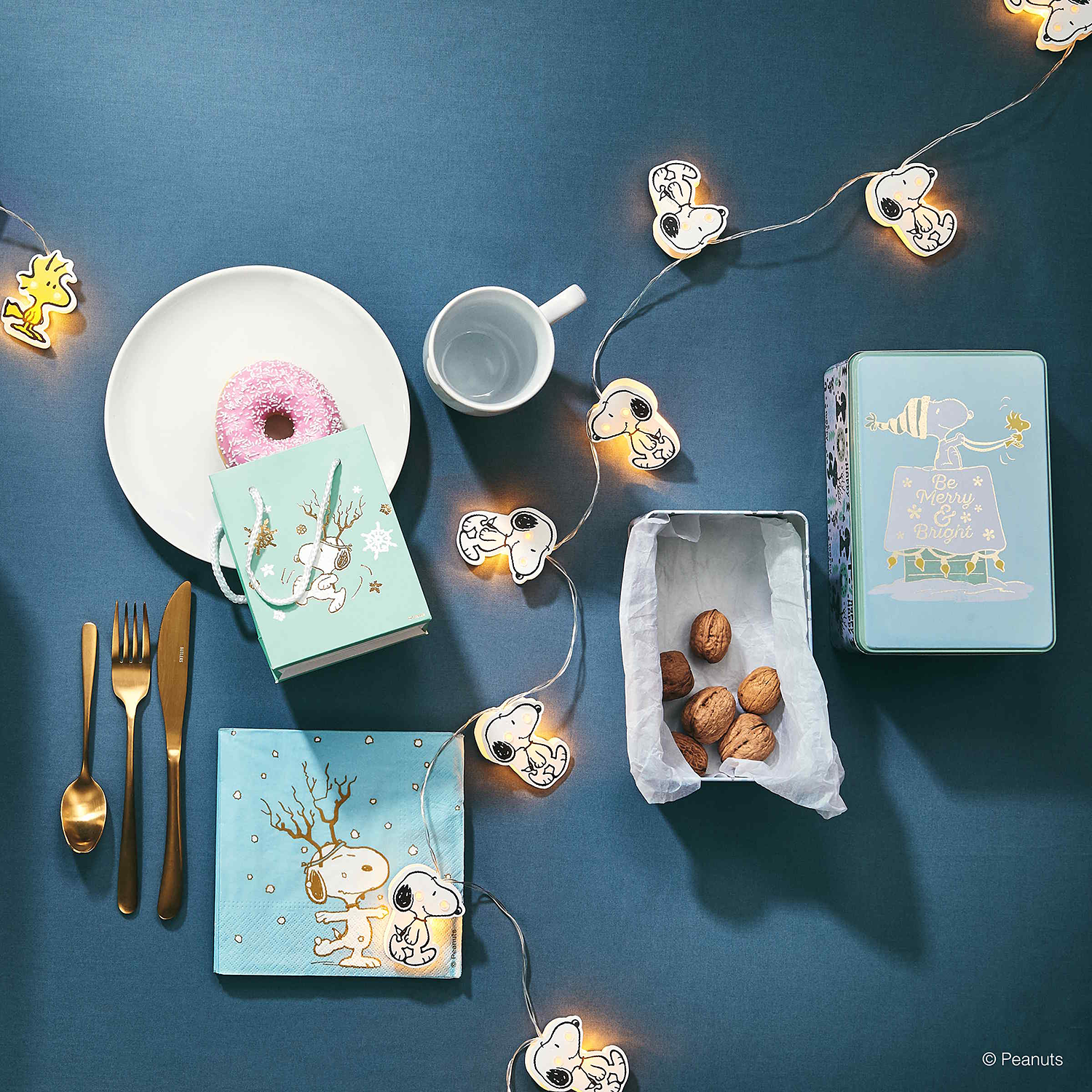 PEANUTS LED lant luminos Snoopy, 20L USB