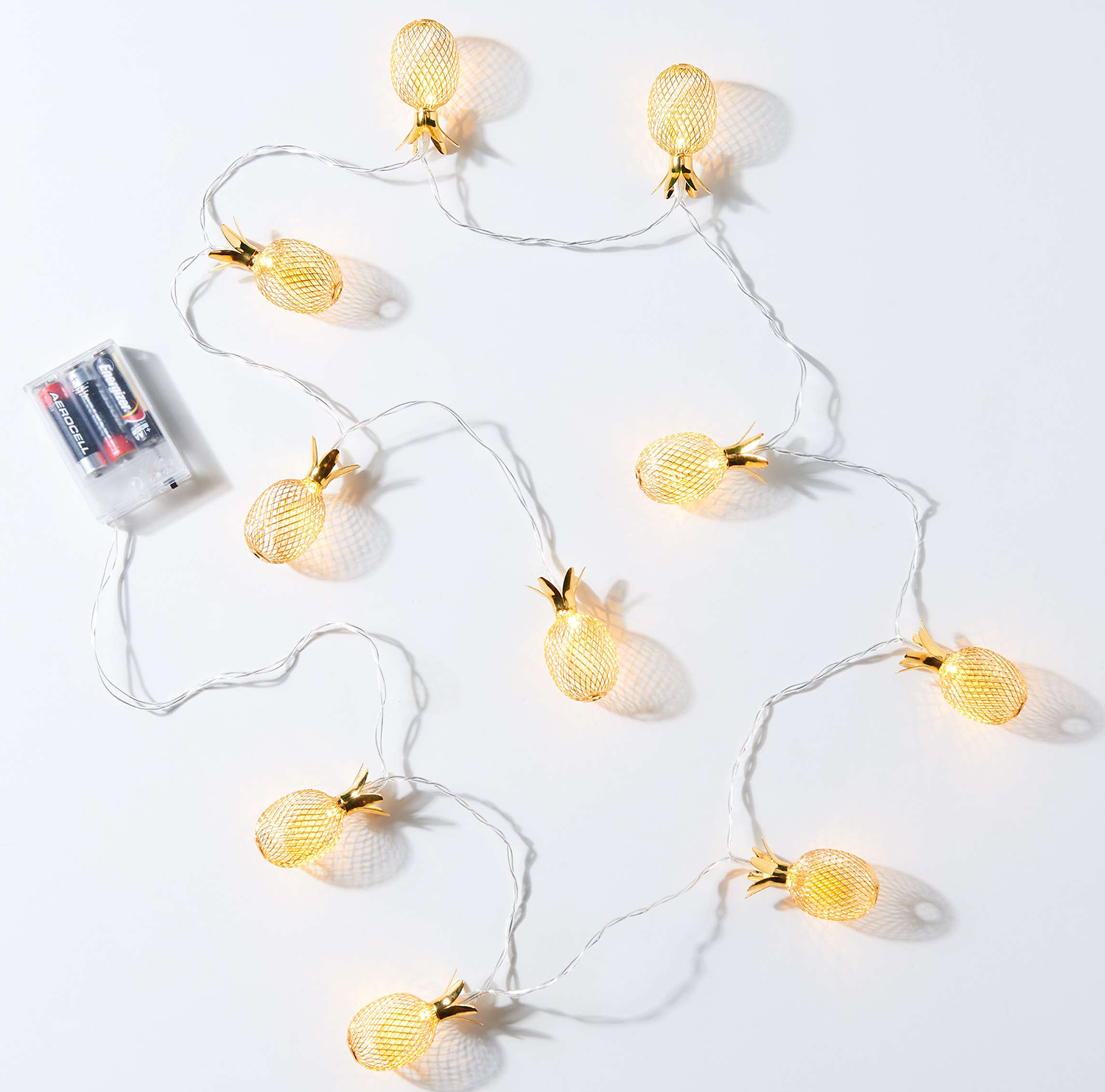 MIAMI lant luminos USB ananas auriu