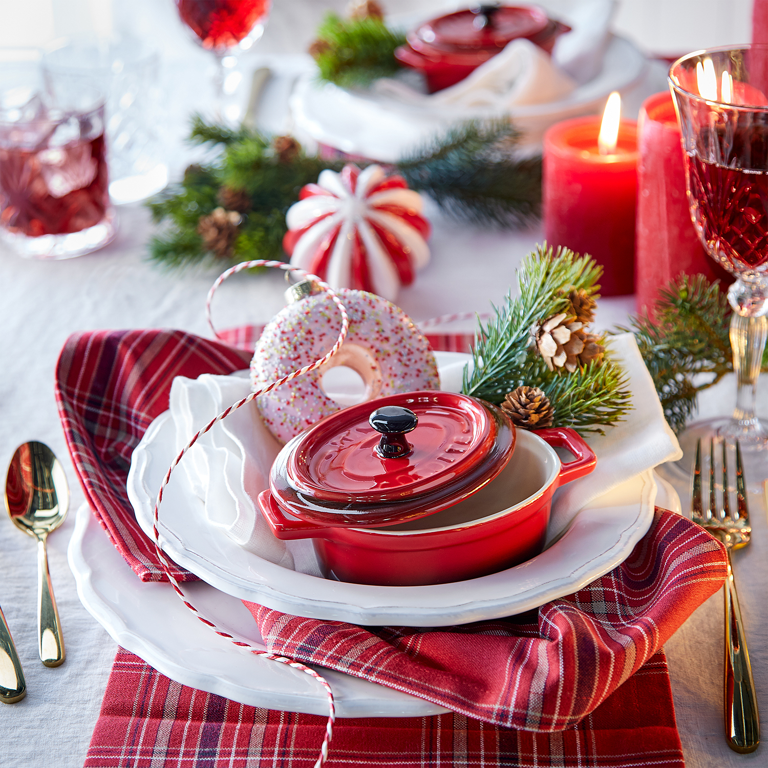 CEST SI BON mini caserola ovala, rosu