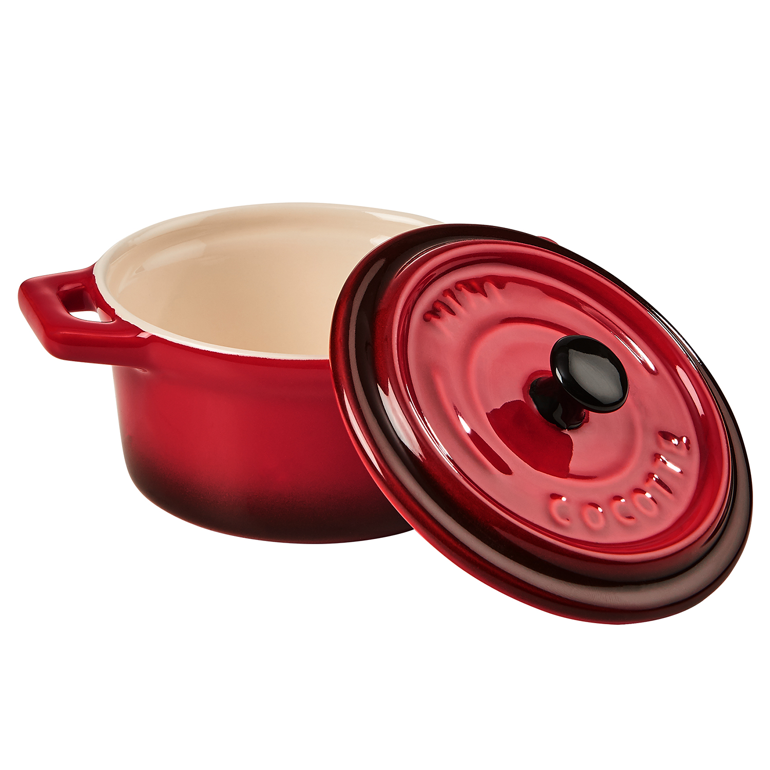 CEST SI BON mini caserola rotunda, rosu