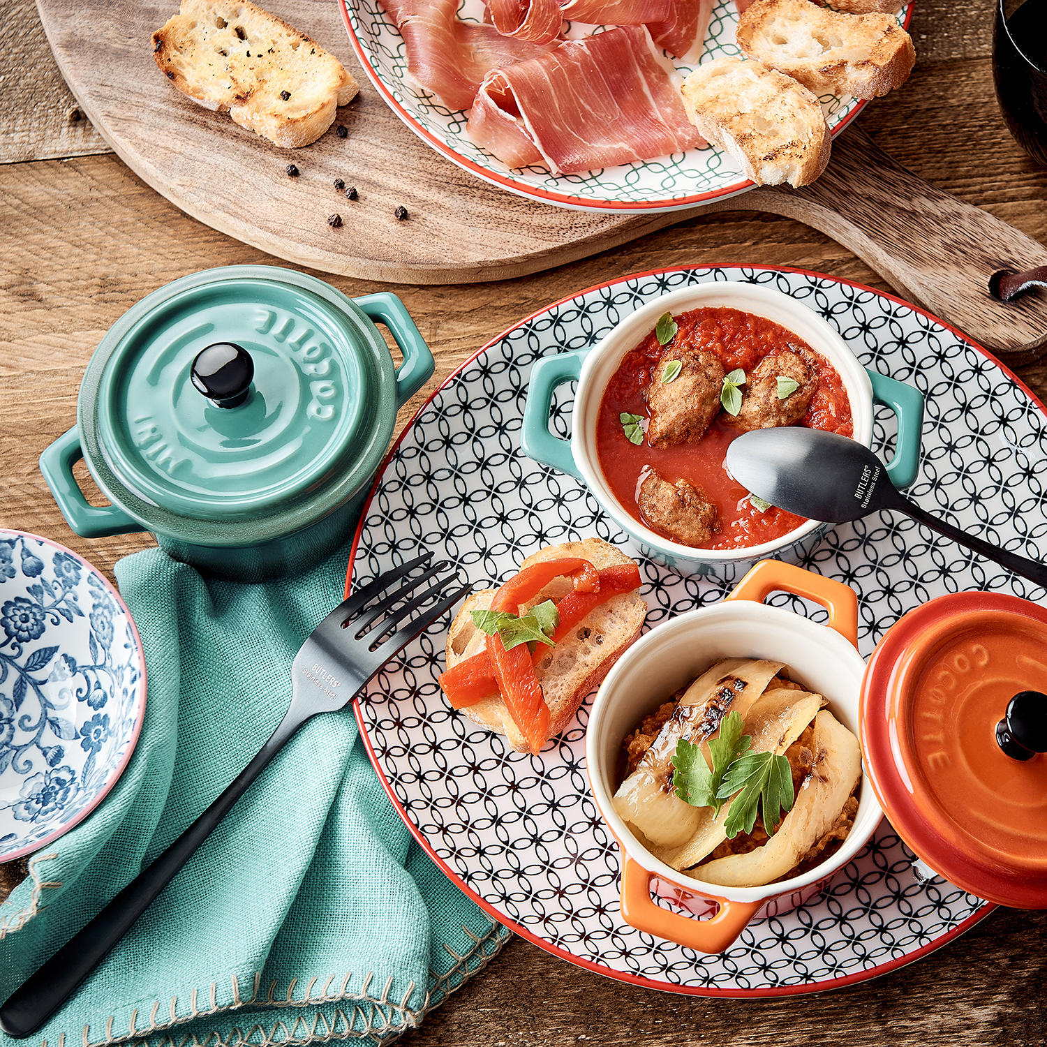 CEST SI BON mini caserola rotunda, petrol