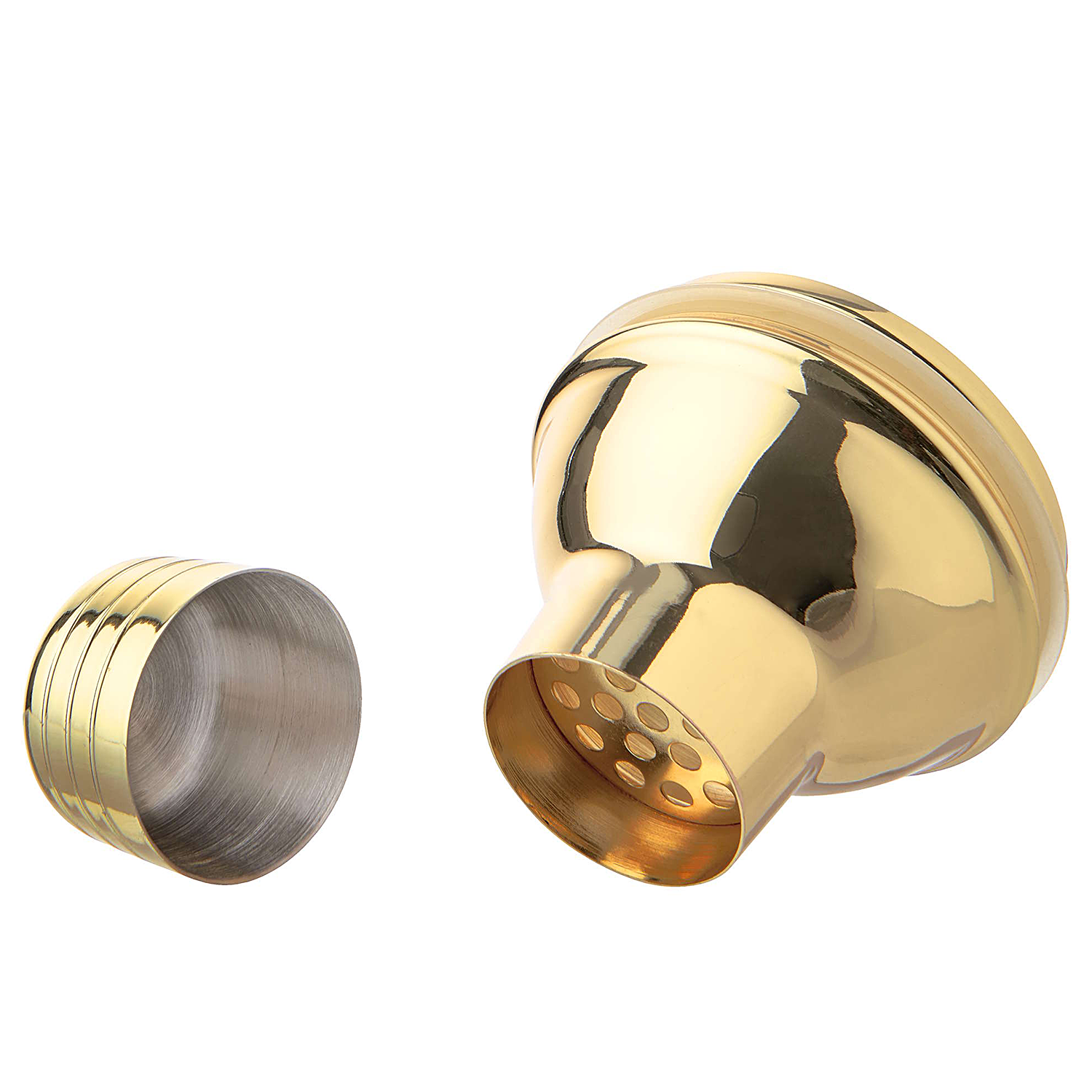 BAR NOBLE shaker pentru cocktail din sticla cu capac auriu