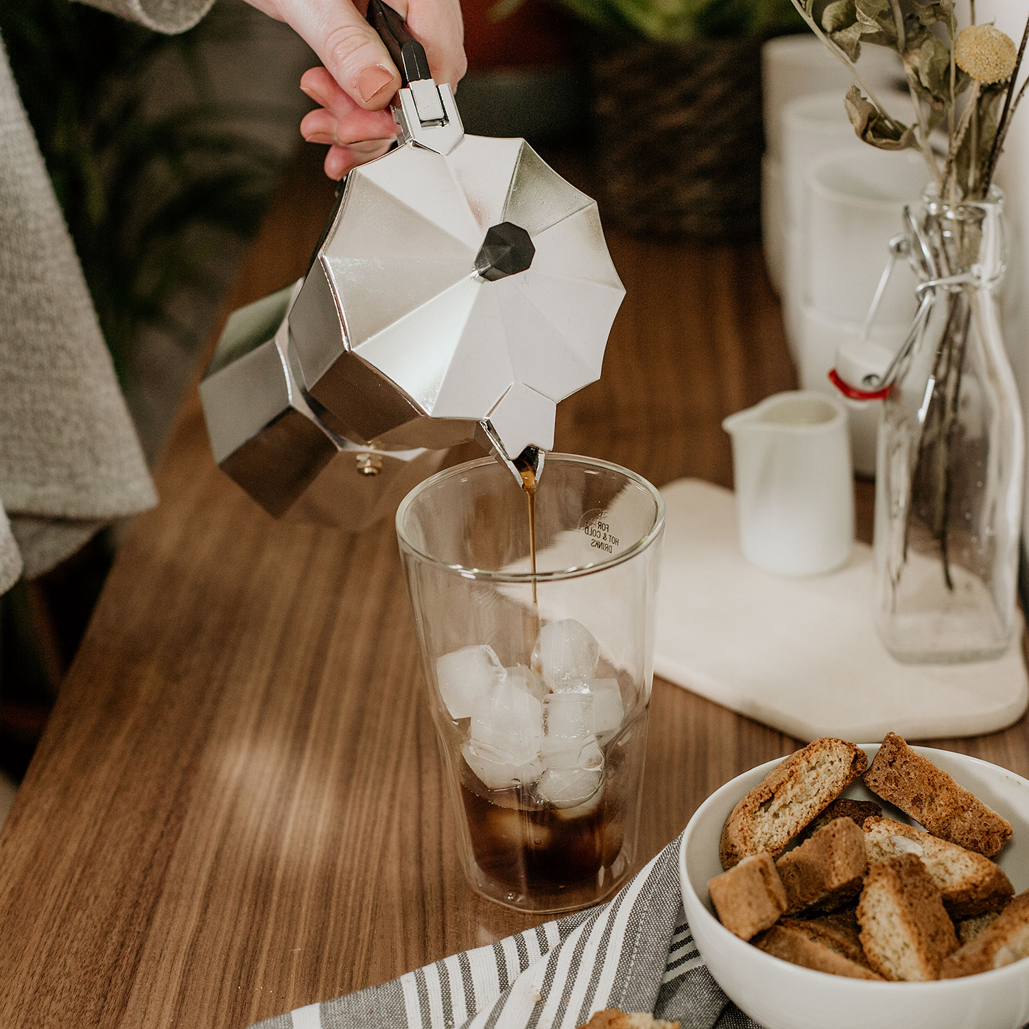 ESPERTO espressor 6 cesti, argintiu