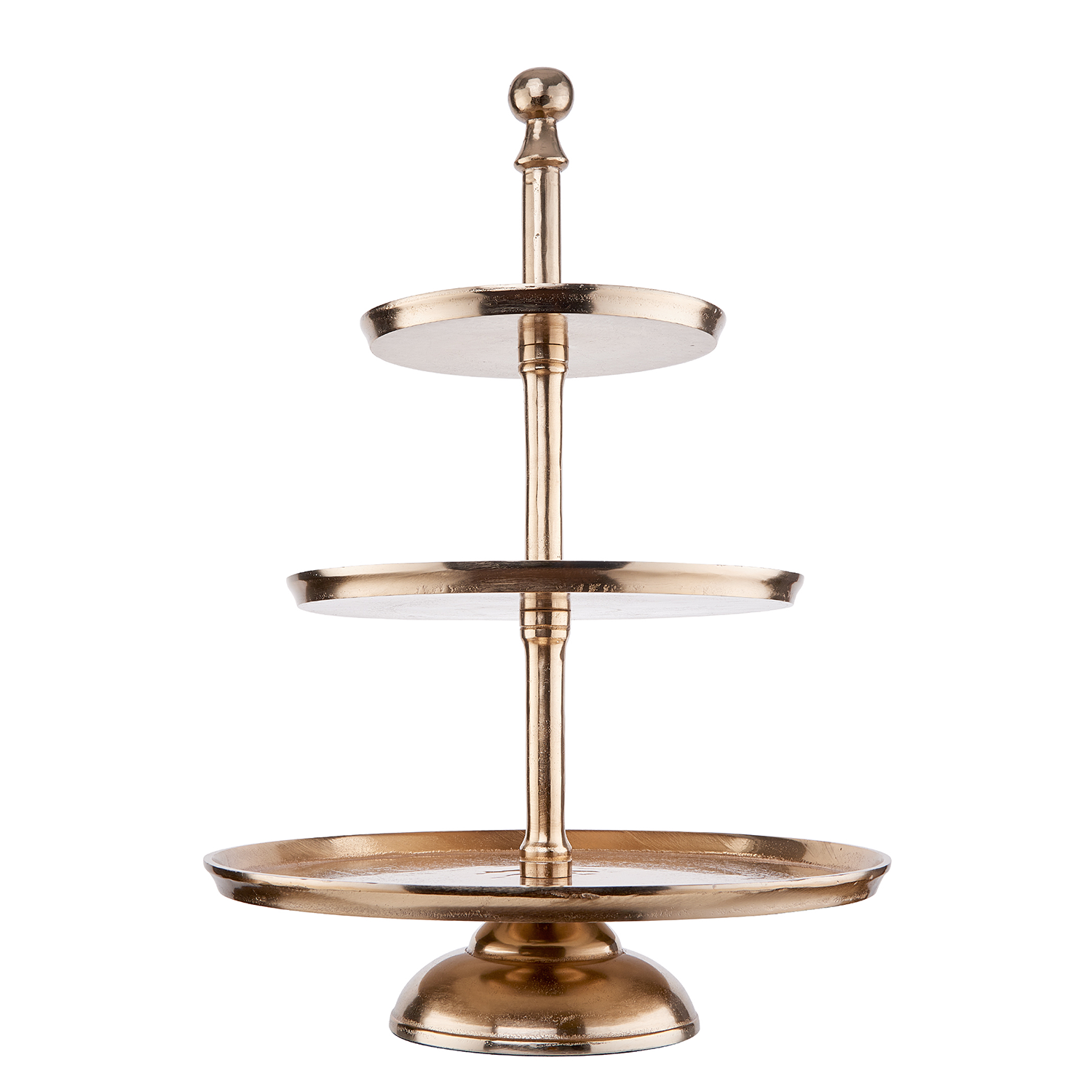 BANQUET suport etajat 62cm 3 farfurii auriu