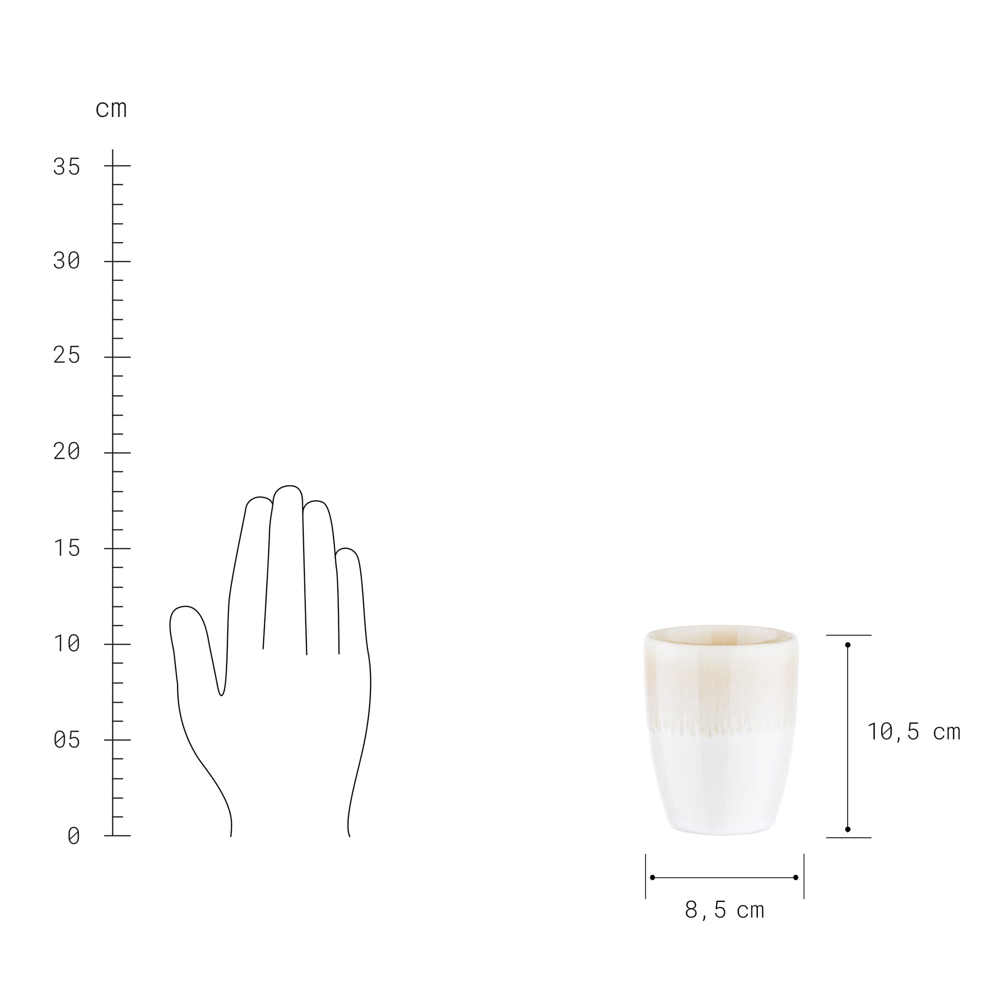 ATLANTIS cana 300 ml, bej