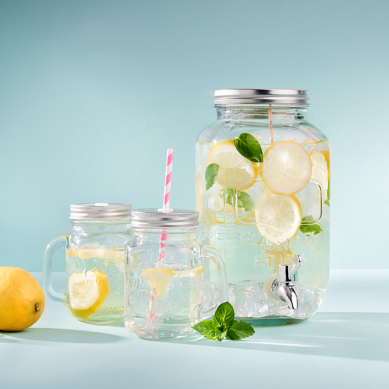 REFRESH cana de sticla transparent 450 ml