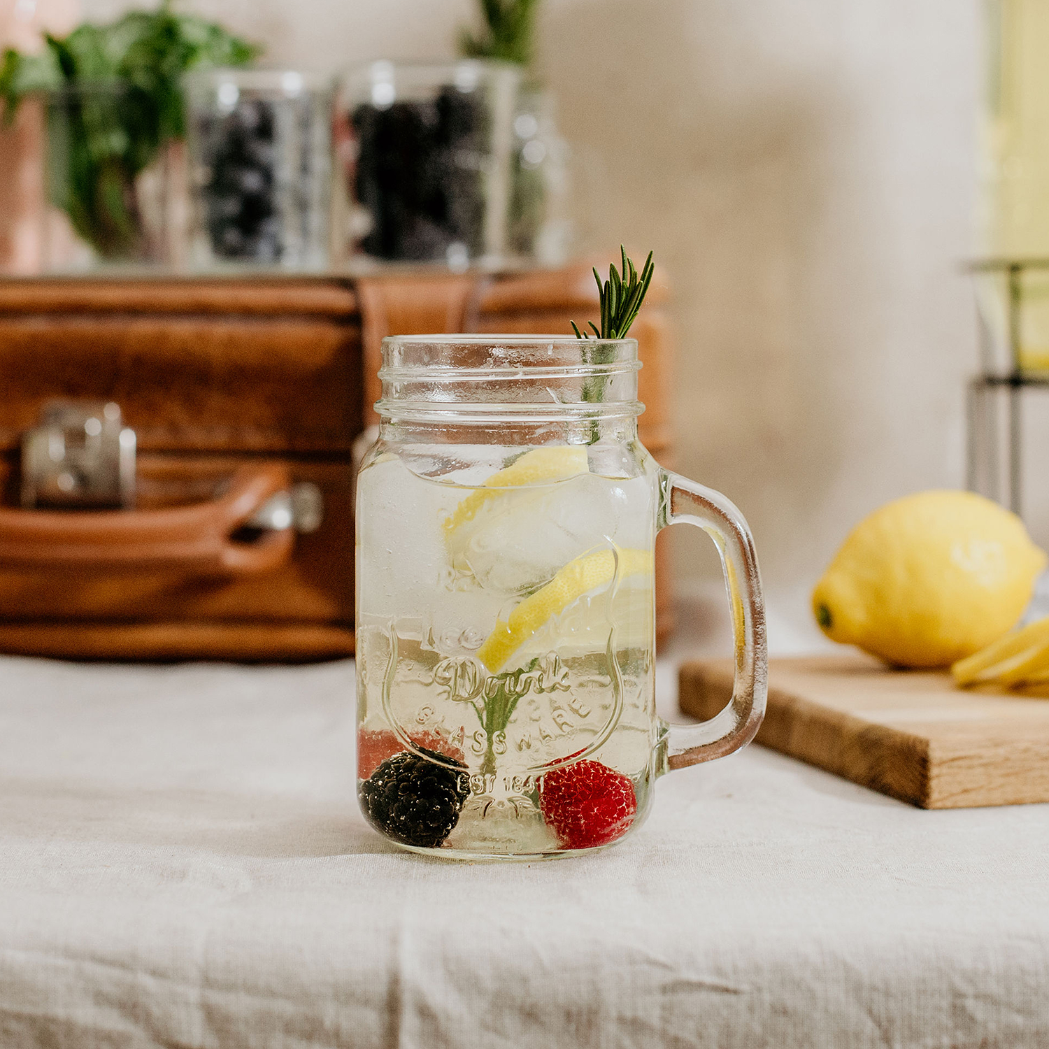 REFRESH cana de sticla transparent 450 ml