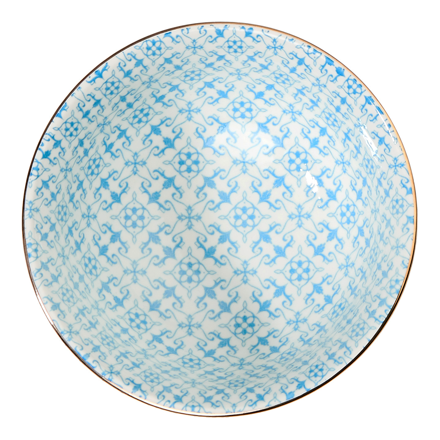 ORNAMENTS bol 240 ml, albastru/albastru deschis