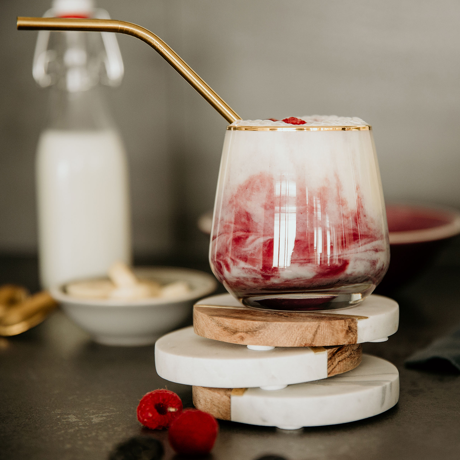 TOUCH OF GOLD pahar cu margine aurie, transparent 345 ml