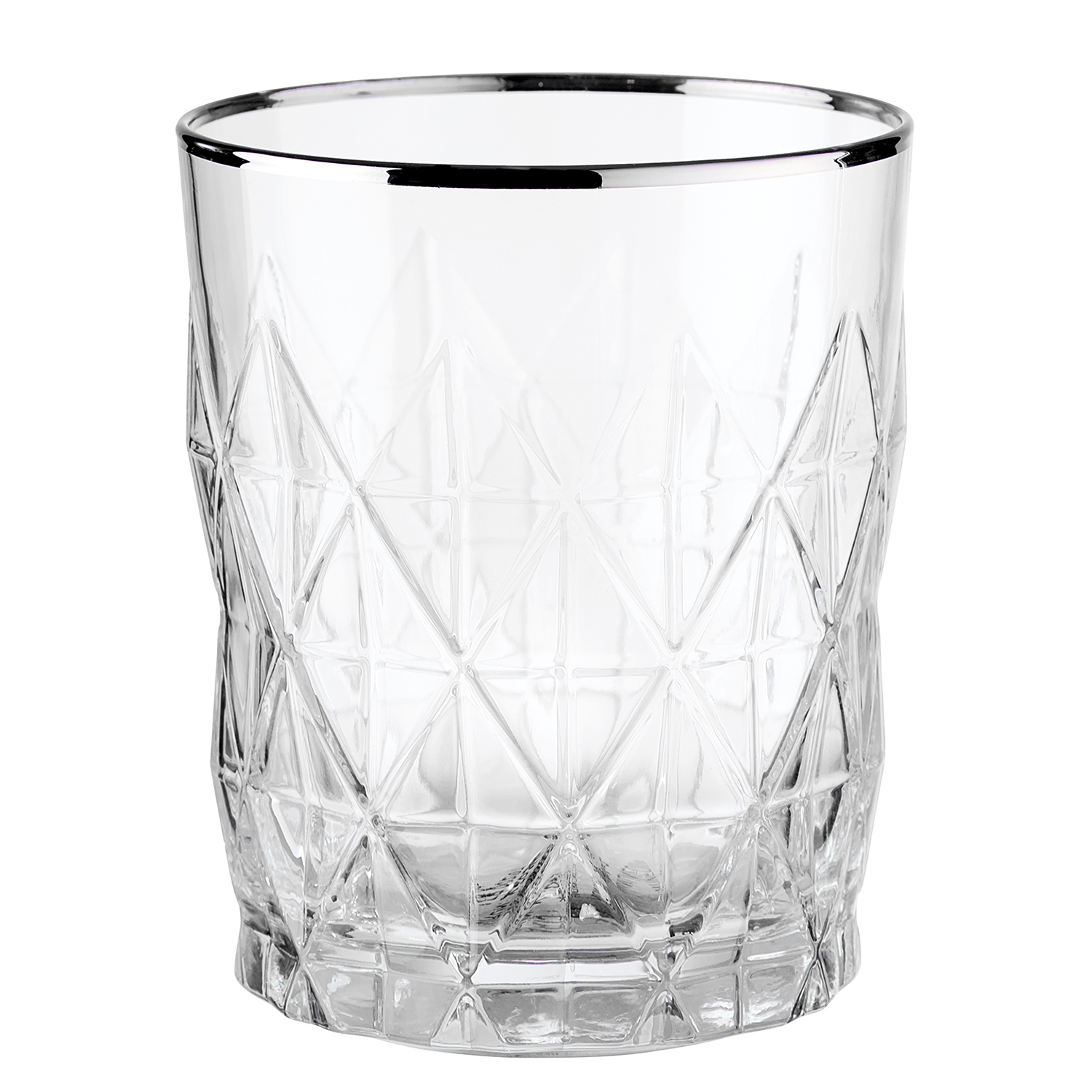 UPSCALE pahar tumbler cu margine argintie 345ml