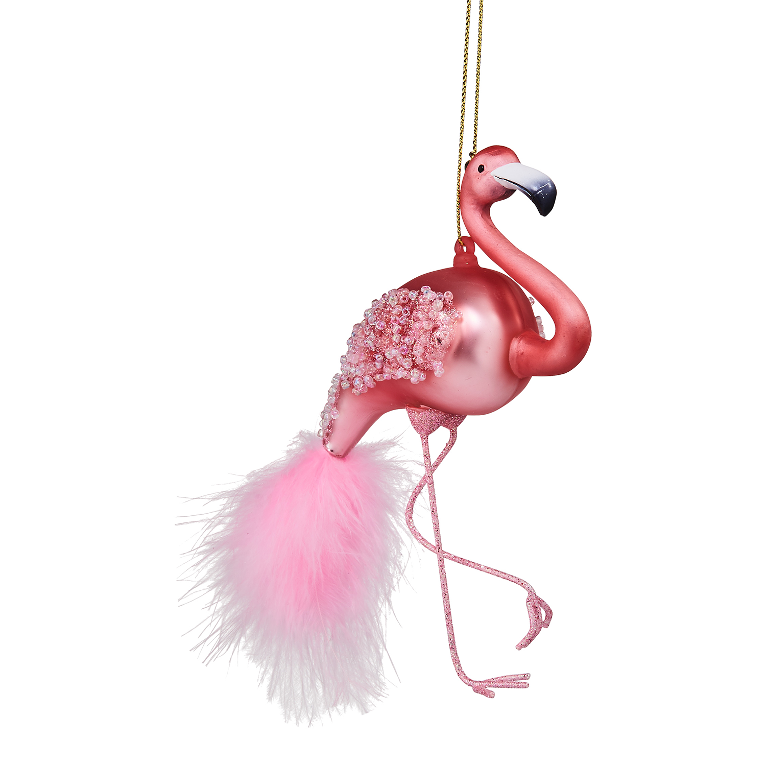 HANG ON ornament sticla flamingo