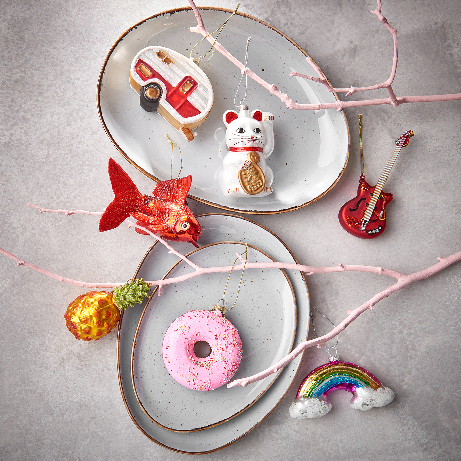 HANG ON ornament chitara electrica sticla