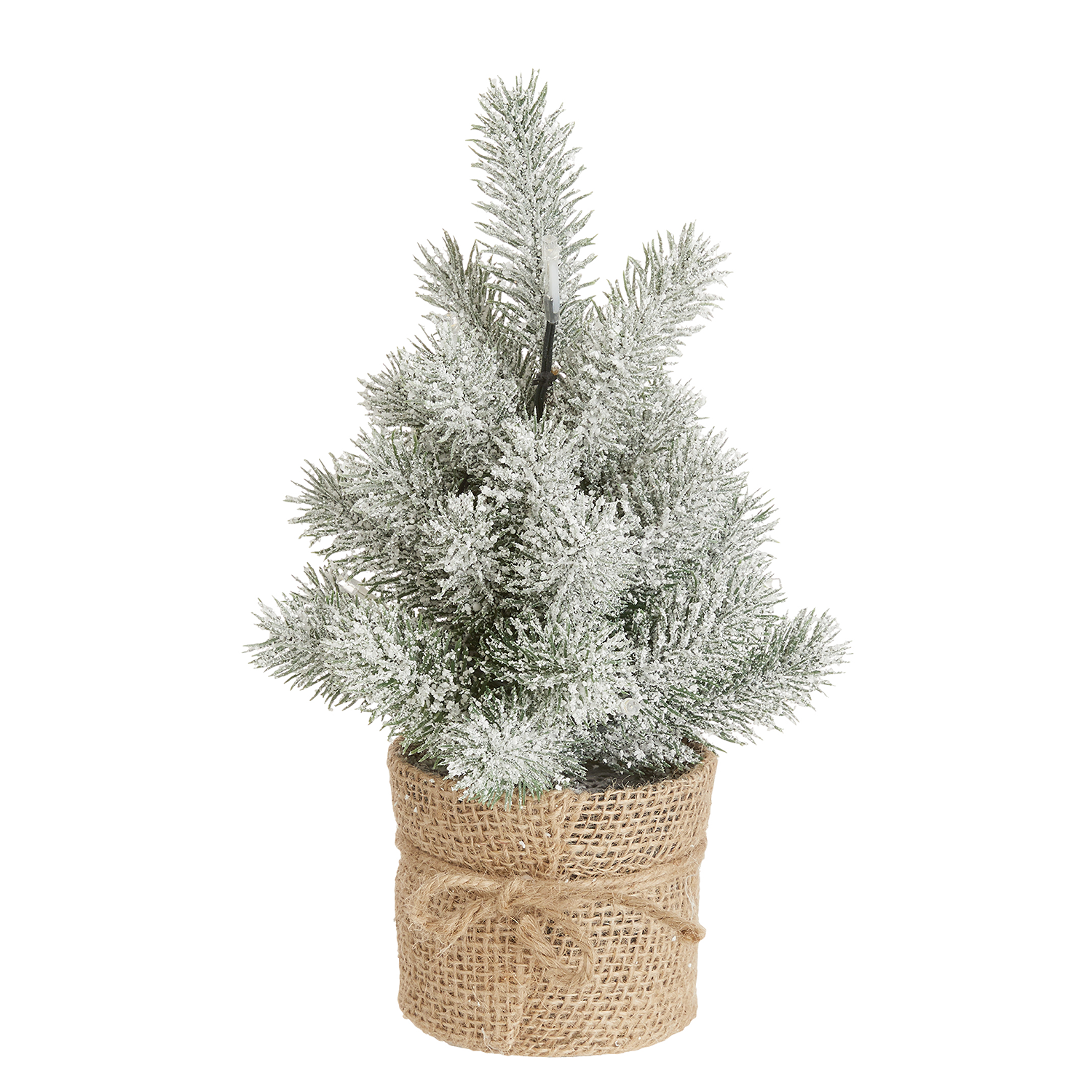 TREE OF THE MONTH brad artificial - verde cu zapada | 30 cm