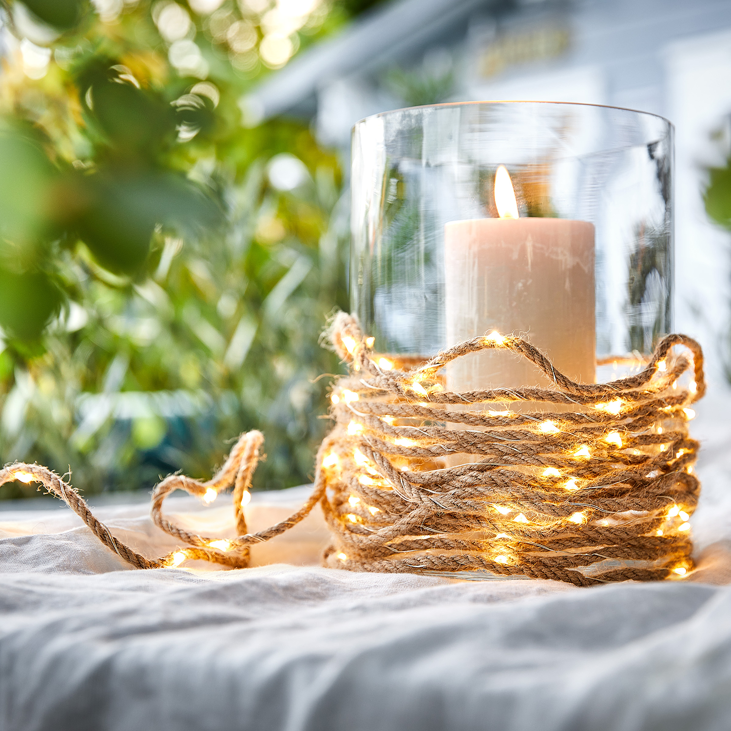 FARMHOUSE instalatie din sfoara naturala 10m