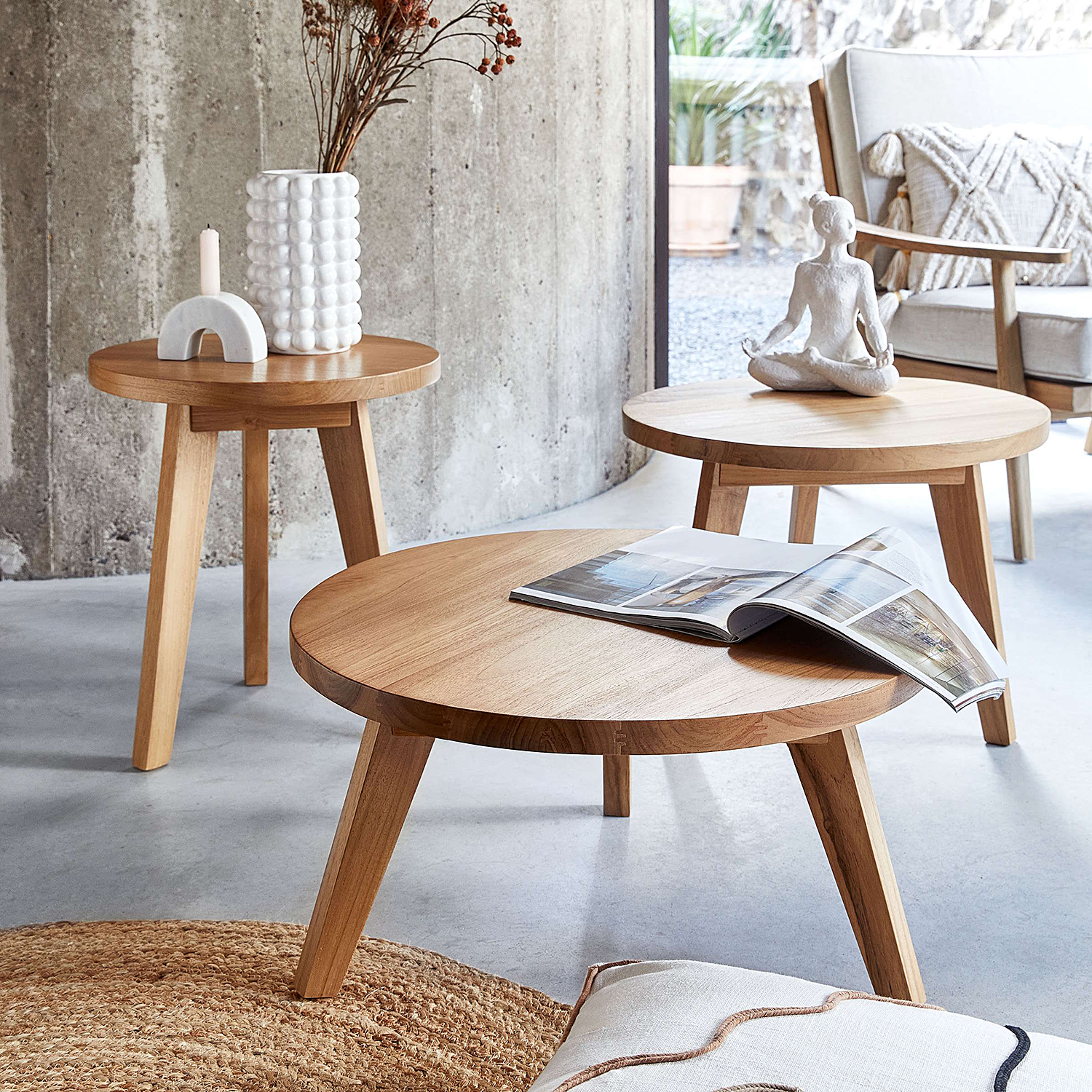 LOTUS statuie decorativa 24cm alba