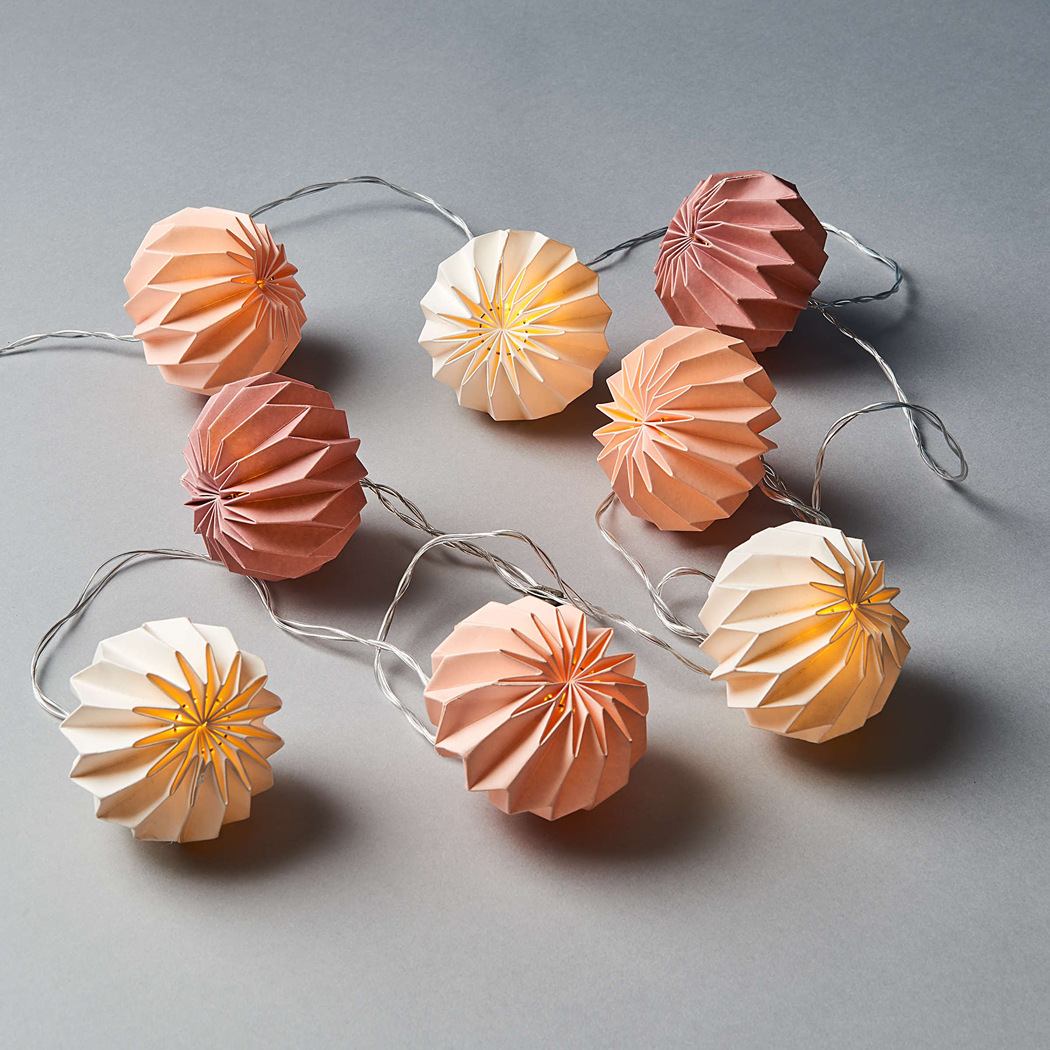 HANAMI LED Instalatie 8 LED, alb/roz/nude