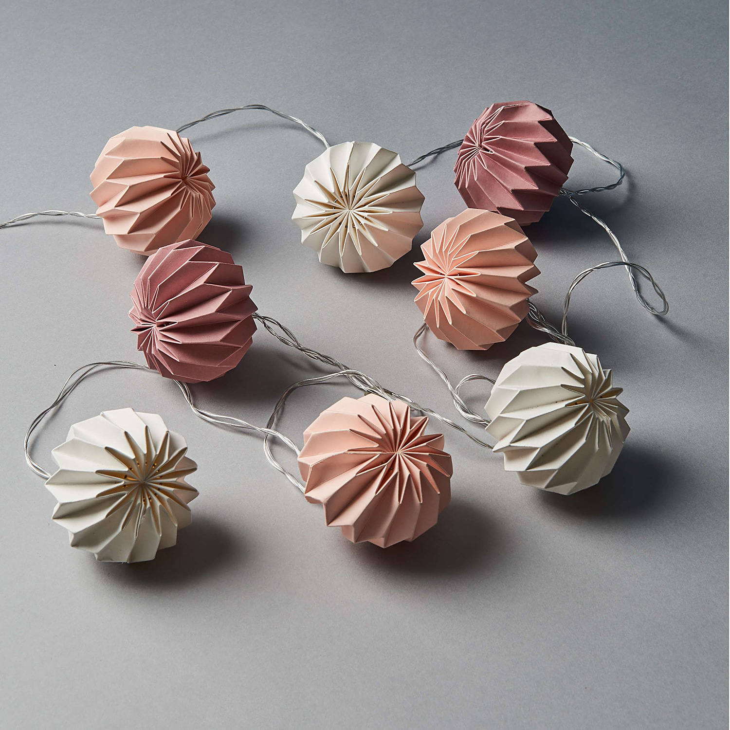 HANAMI LED Instalatie 8 LED, alb/roz/nude