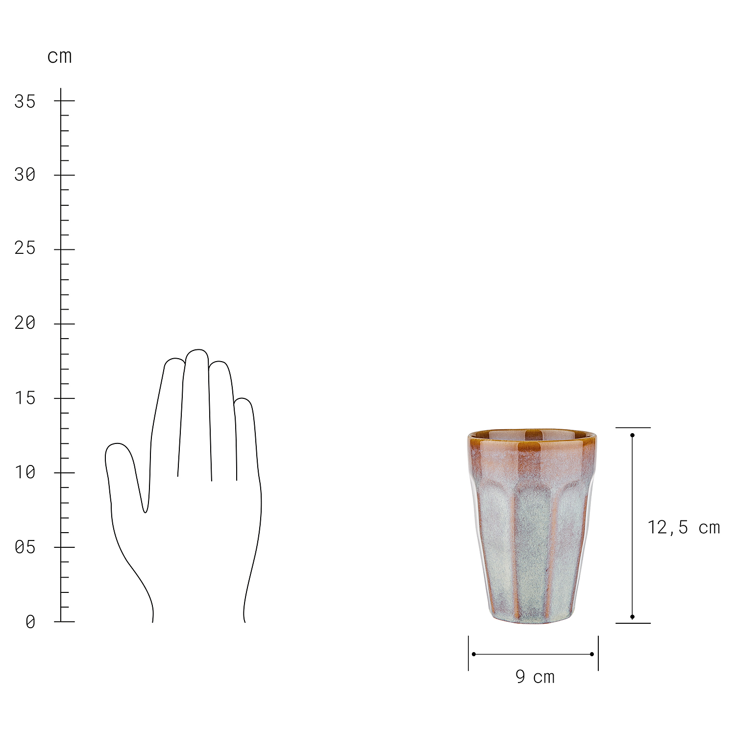 BERGAMO cana Latte Macchiato 330ml, taupe