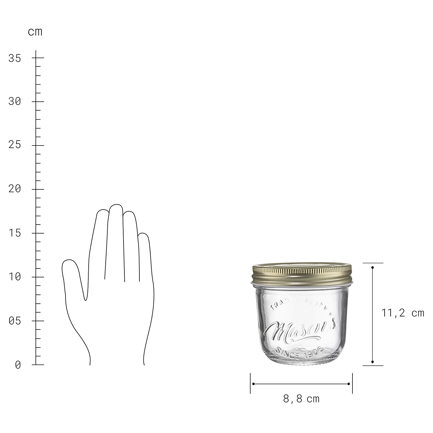 MASONS borcan de sticla 320 ml