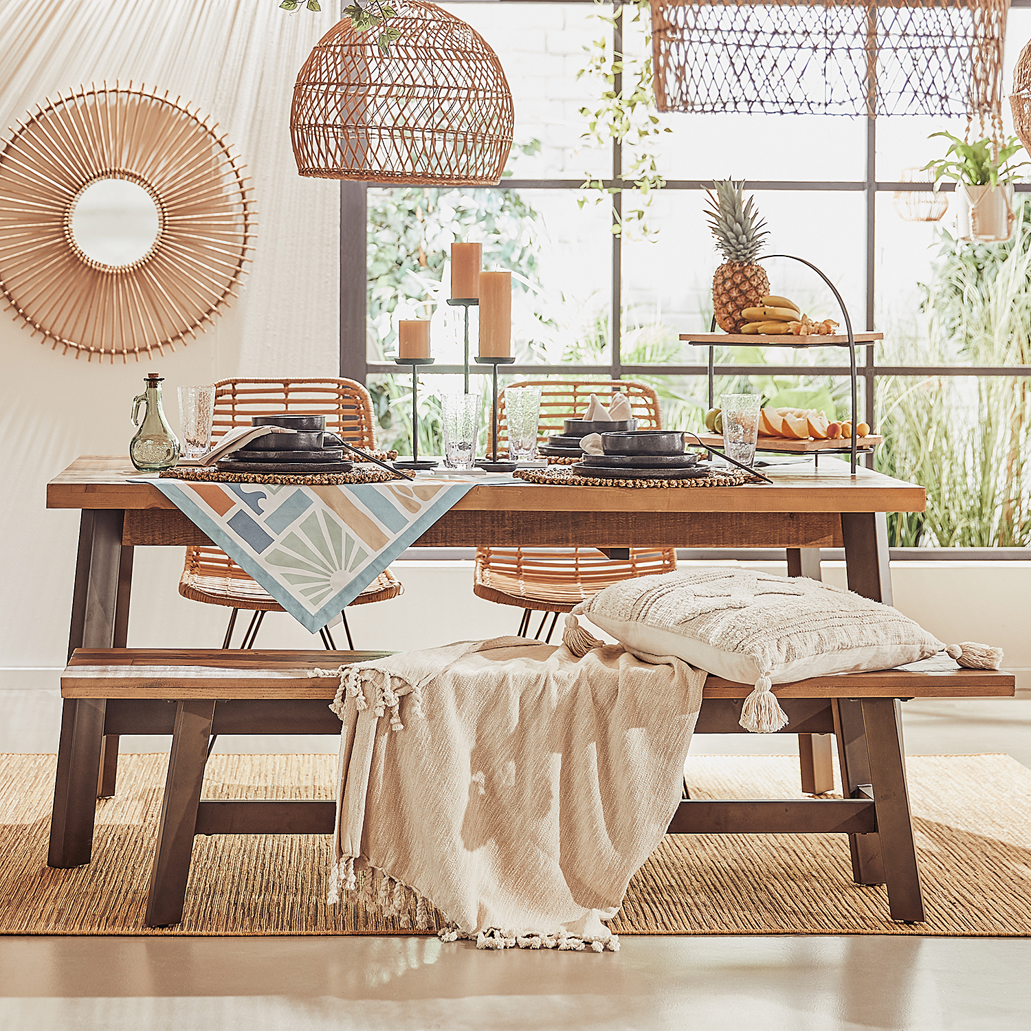 FAROL suport pentru lumanare 36cm negru