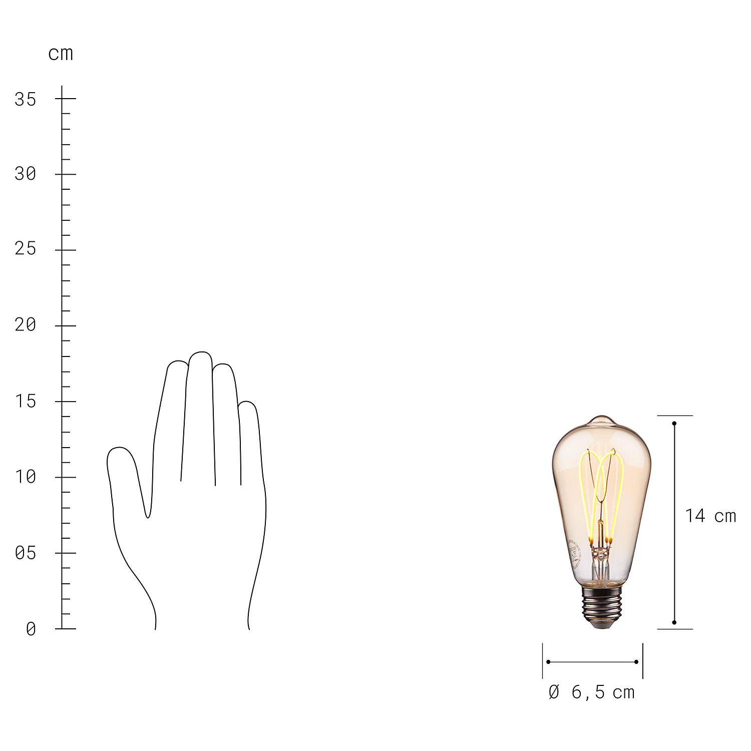 BRIGHT LIGHT LED-bec ST64