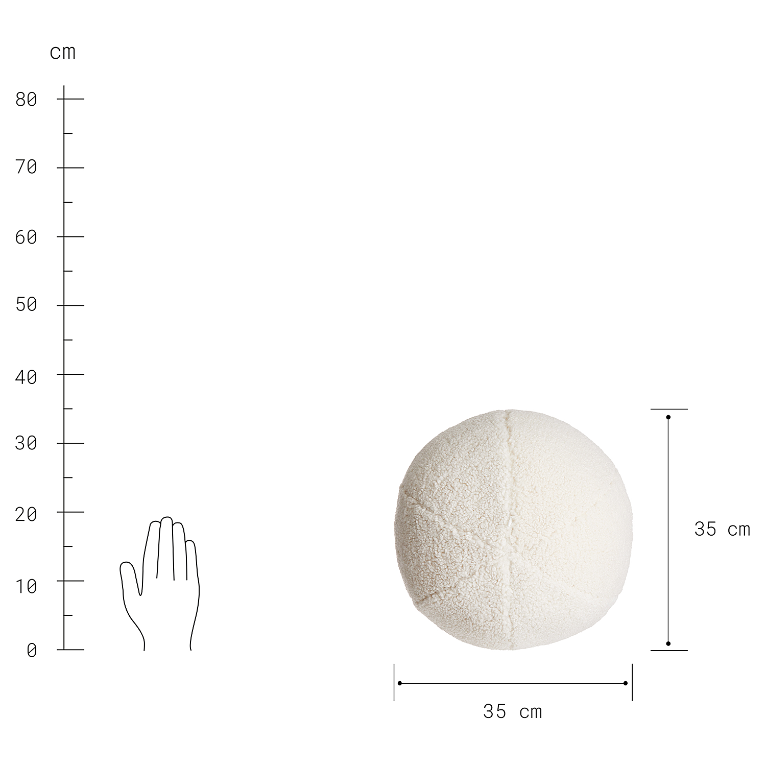 BOB perna rotunda Ø35 cm