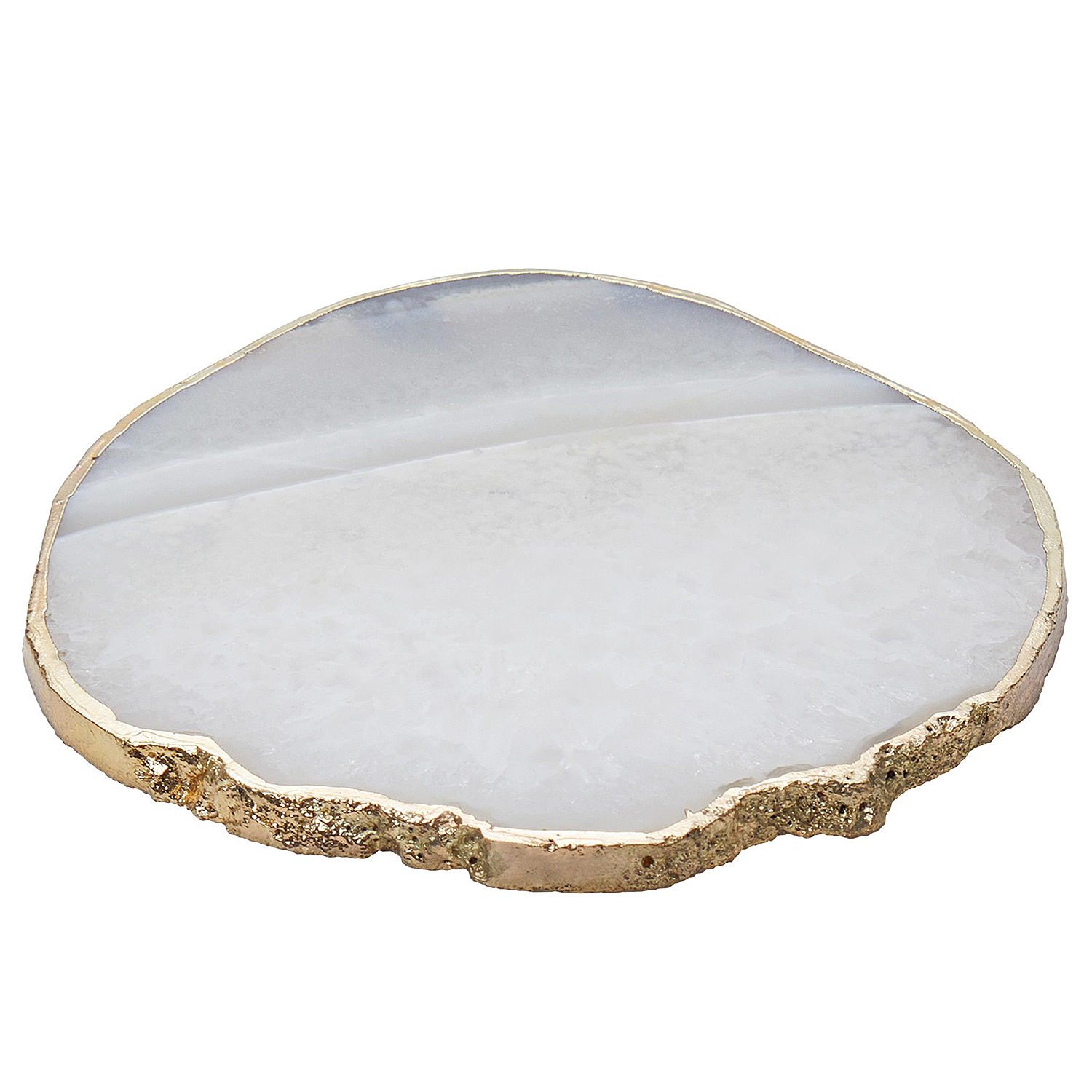 CRYSTAL suport pahare piatra alb 10 cm