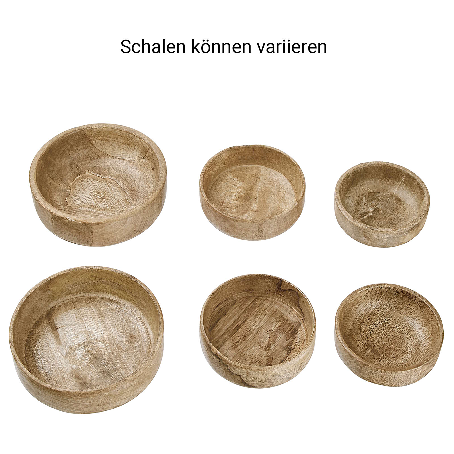 MANGO DAYS boluri din lemn set de 3