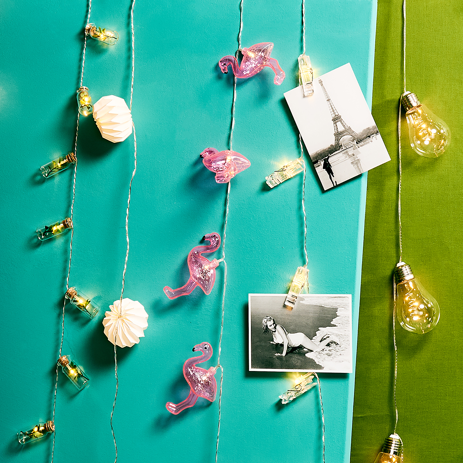 HANAMI LED Instalatie 8 LED, alb